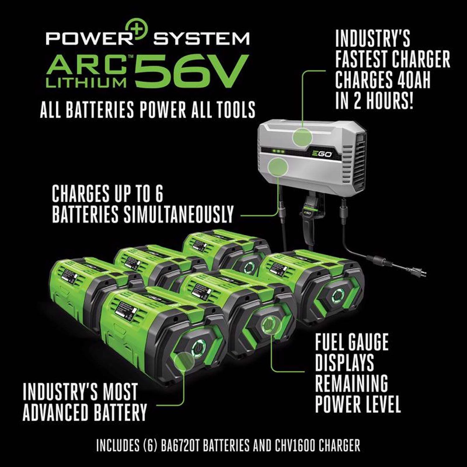 EGO Power+ Z6 ZT5207L 52 In. 56 V Battery Zero Turn Riding Mower Kit (Battery & Charger) W/ SIX 12.0 AH BATTERIES 11 EGO Power+ Z6 ZT5207L 52 In. 56 V Battery Zero Turn Riding Mower Kit (Battery & Charger) W/ SIX 12.0 AH BATTERIES - Image 9