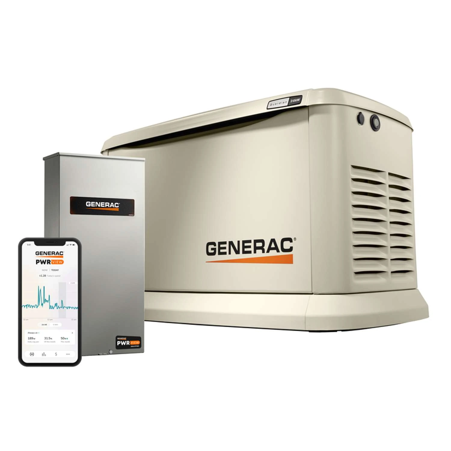 Generac Guardian 24000 W 240 V Natural Gas Or Propane Home Standby Generator 4 Generac Guardian 24000 W 240 V Natural Gas Or Propane Home Standby Generator - Image 2