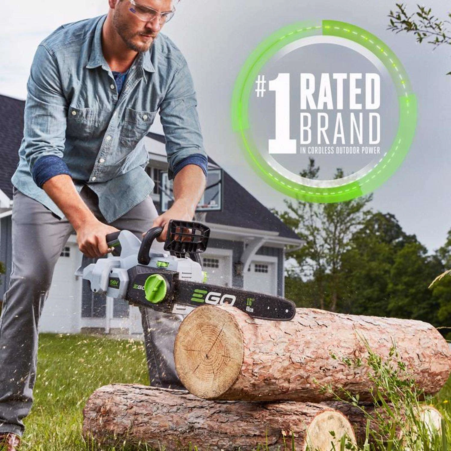 EGO Power+ CS1604 16 In. 56 V Battery Chainsaw Kit (Battery & Charger) 5 EGO Power+ CS1604 16 In. 56 V Battery Chainsaw Kit (Battery & Charger) - Image 3