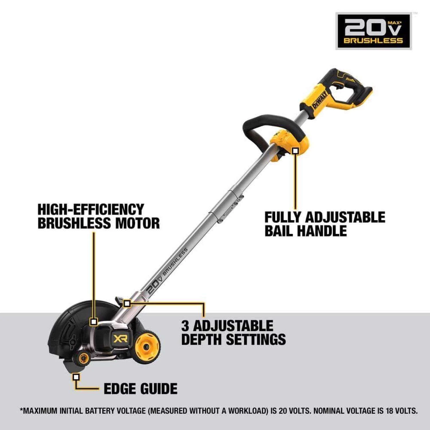 DeWalt MAX DCED400B 2 In. 20 V Battery Edger Tool Only 4 DeWalt MAX DCED400B 2 In. 20 V Battery Edger Tool Only - Image 2
