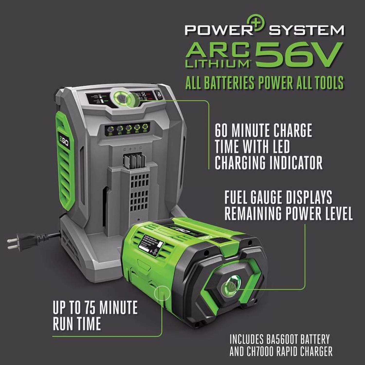 EGO Power+ LM2156SP 21 In. 56 V Battery Self-Propelled Lawn Mower Kit (Battery & Charger) W/ 10.0 AH BATTERY 11 EGO Power+ LM2156SP 21 In. 56 V Battery Self-Propelled Lawn Mower Kit (Battery & Charger) W/ 10.0 AH BATTERY - Image 9