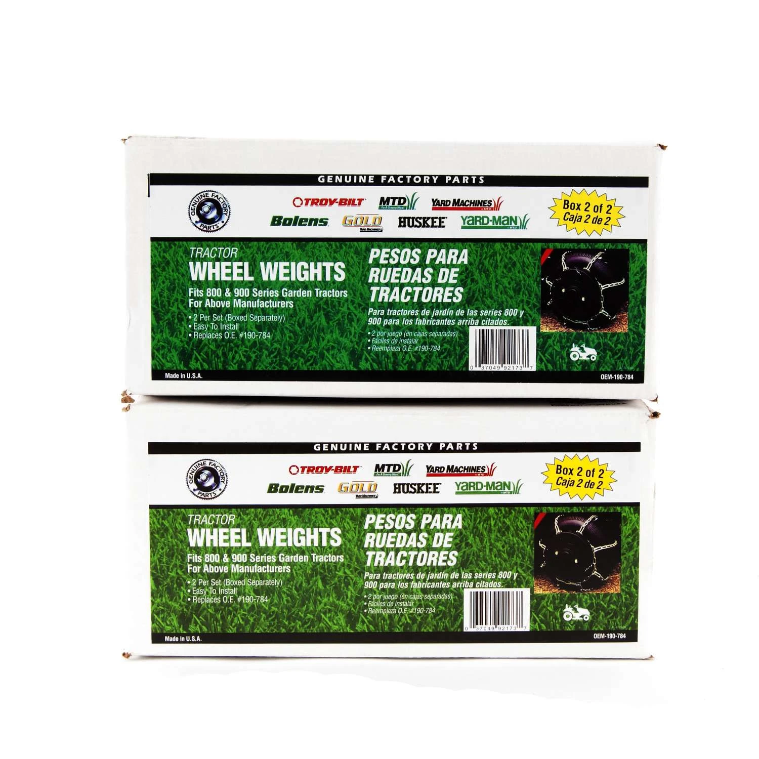 MTD Genuine Parts Wheel Weights 2 Pk 3 MTD Genuine Parts Wheel Weights 2 Pk - Image 2