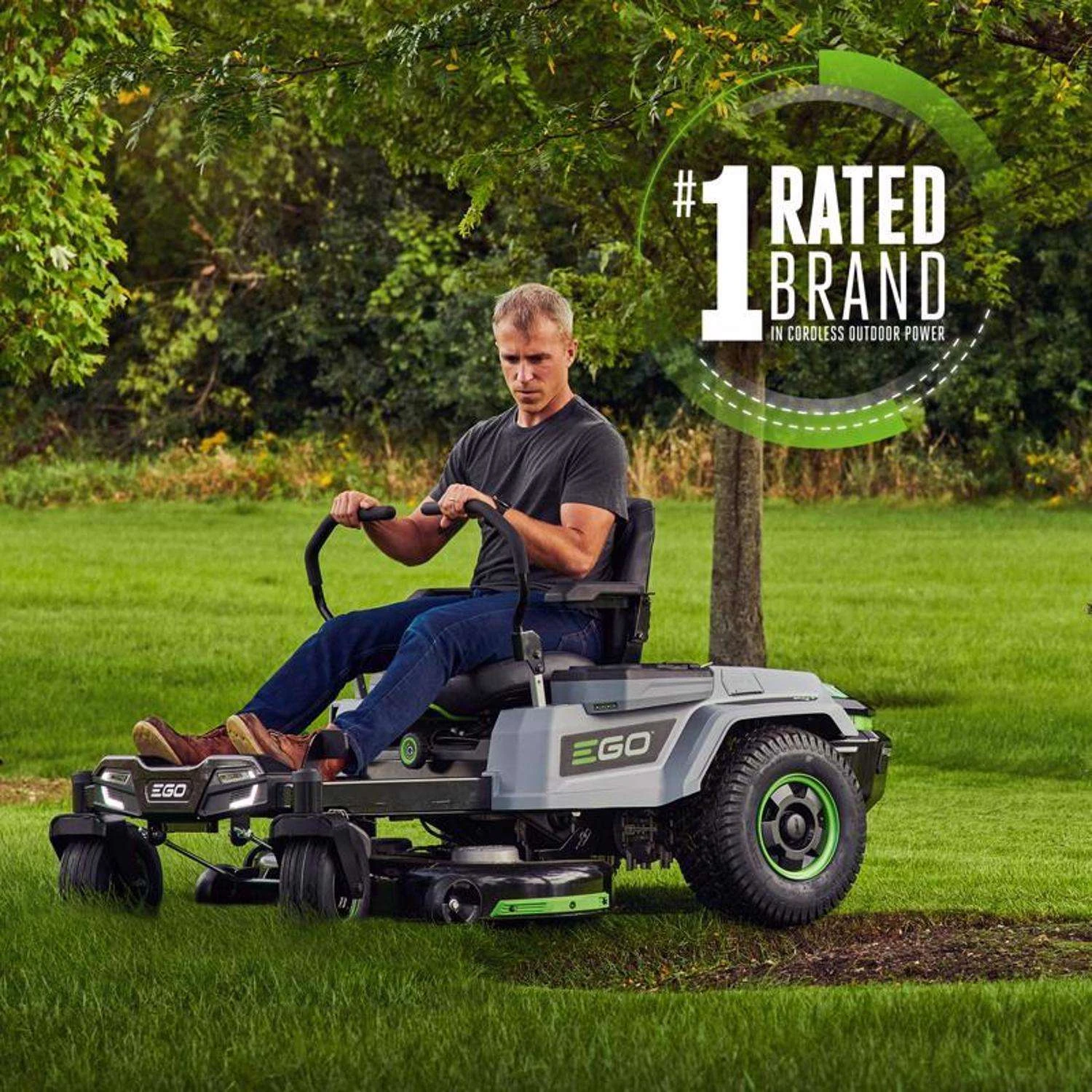 EGO Power+ Z6 ZT4204L 42 In. 56 V Battery Zero Turn Riding Mower Kit (Battery & Charger) W/ FOUR 10.0 AH BATTERIES 5 EGO Power+ Z6 ZT4204L 42 In. 56 V Battery Zero Turn Riding Mower Kit (Battery & Charger) W/ FOUR 10.0 AH BATTERIES - Image 3