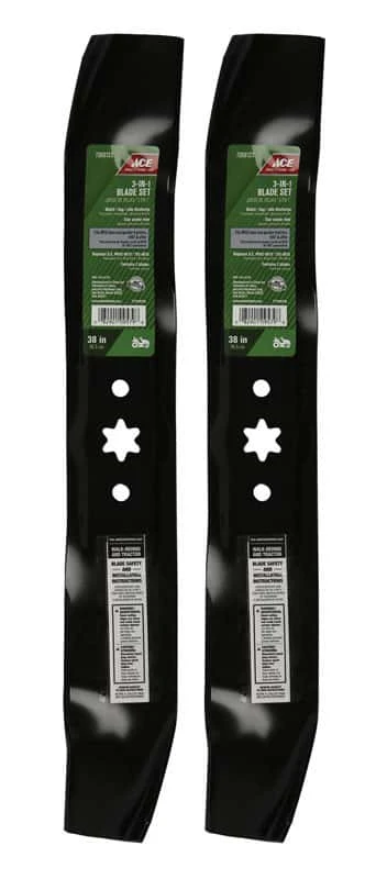 Ace 38 In. 3-in-1 Mower Blade Set For Riding Mowers 2 Pk 5 Ace 38 In. 3-in-1 Mower Blade Set For Riding Mowers 2 Pk - Image 3
