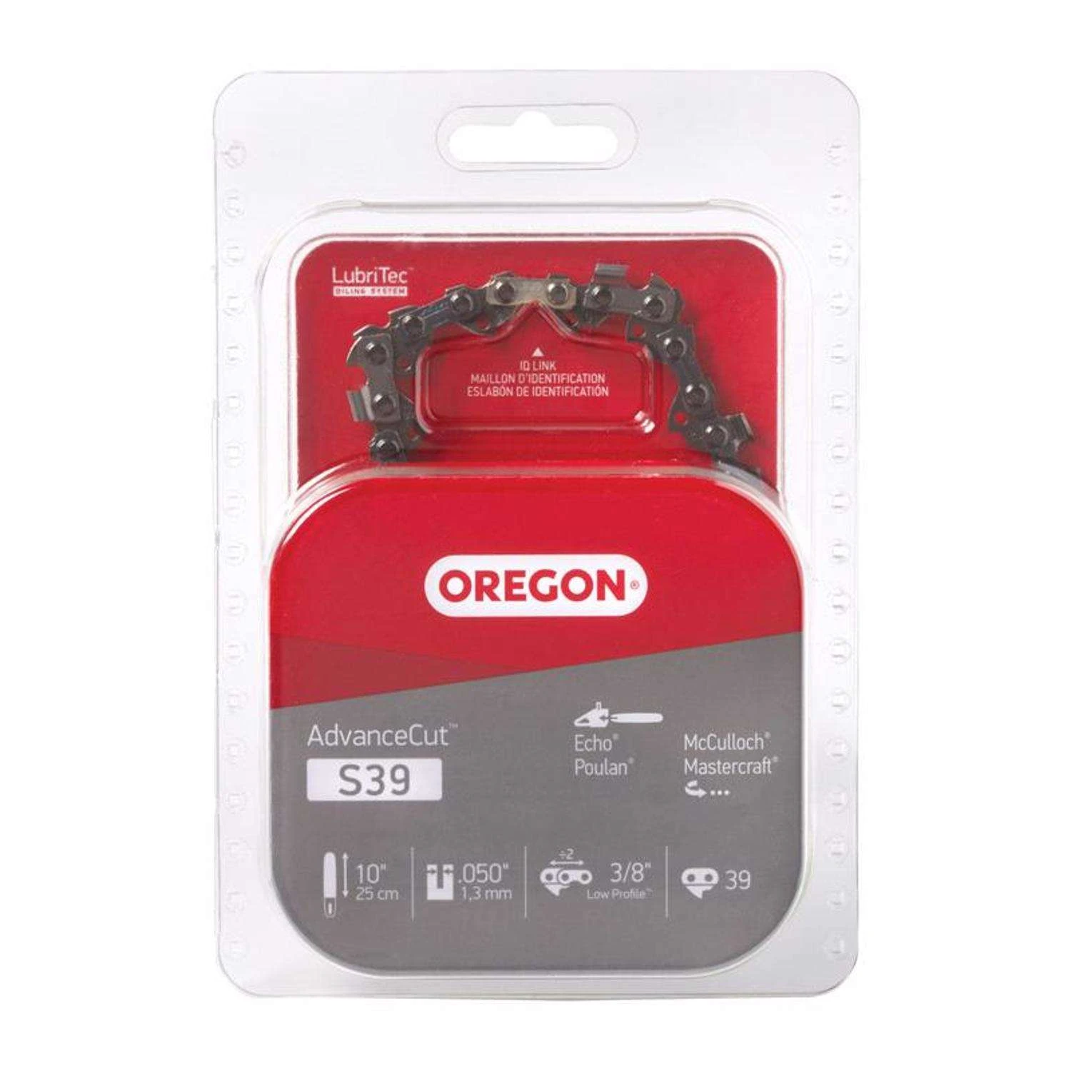 Oregon AdvanceCut S39 10 In. Chainsaw Chain 39 Links 3 Oregon AdvanceCut S39 10 In. Chainsaw Chain 39 Links