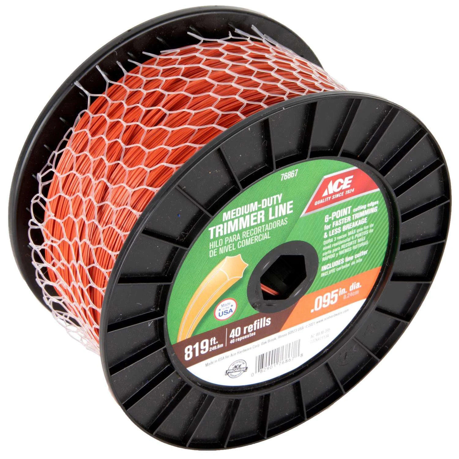 Ace Premium Commercial Grade 0.095 In. D X 819 Ft. L Trimmer Line 4 Ace Premium Commercial Grade 0.095 In. D X 819 Ft. L Trimmer Line - Image 2