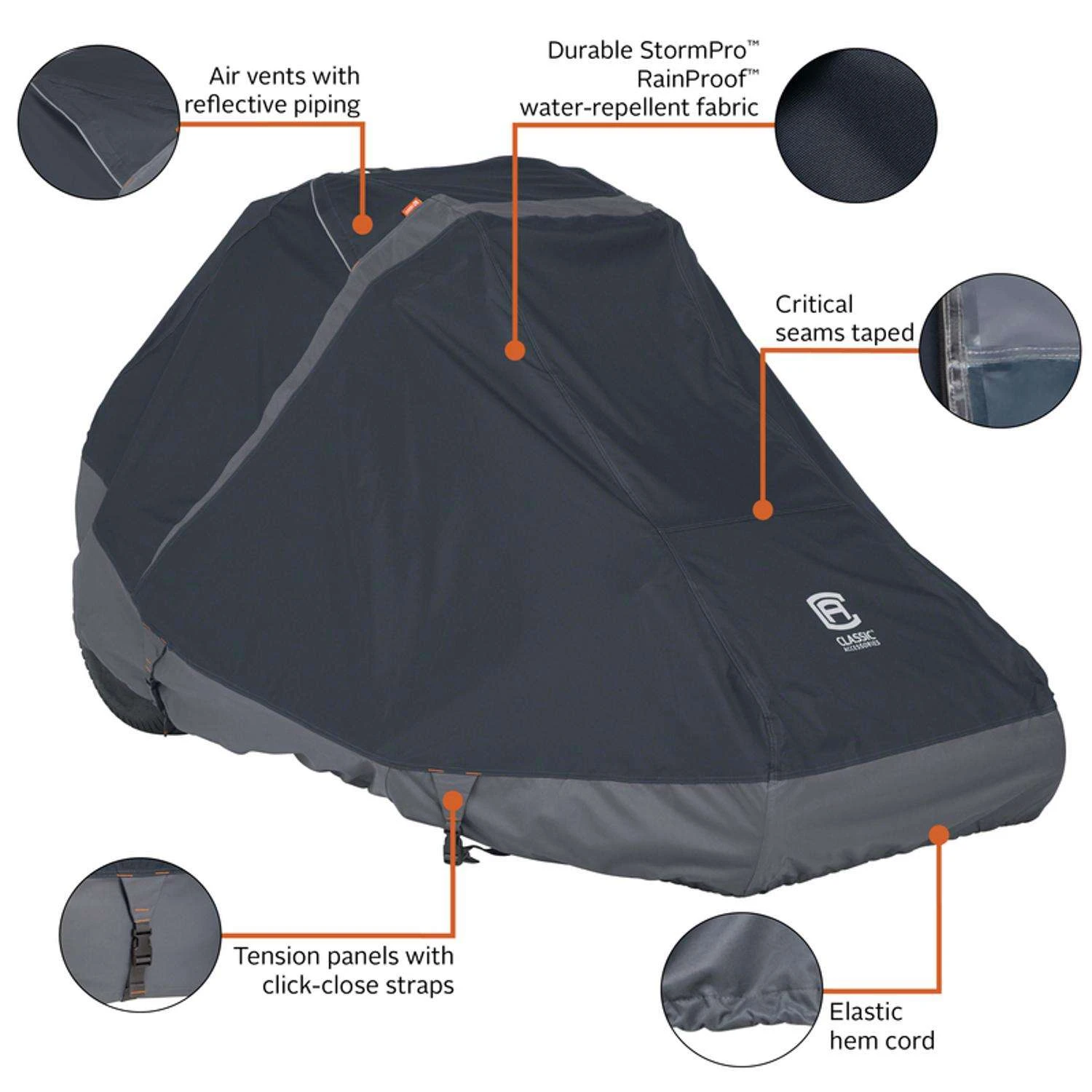 Classic Accessories StormPro Mower Cover 1 Pk 4 Classic Accessories StormPro Mower Cover 1 Pk - Image 2