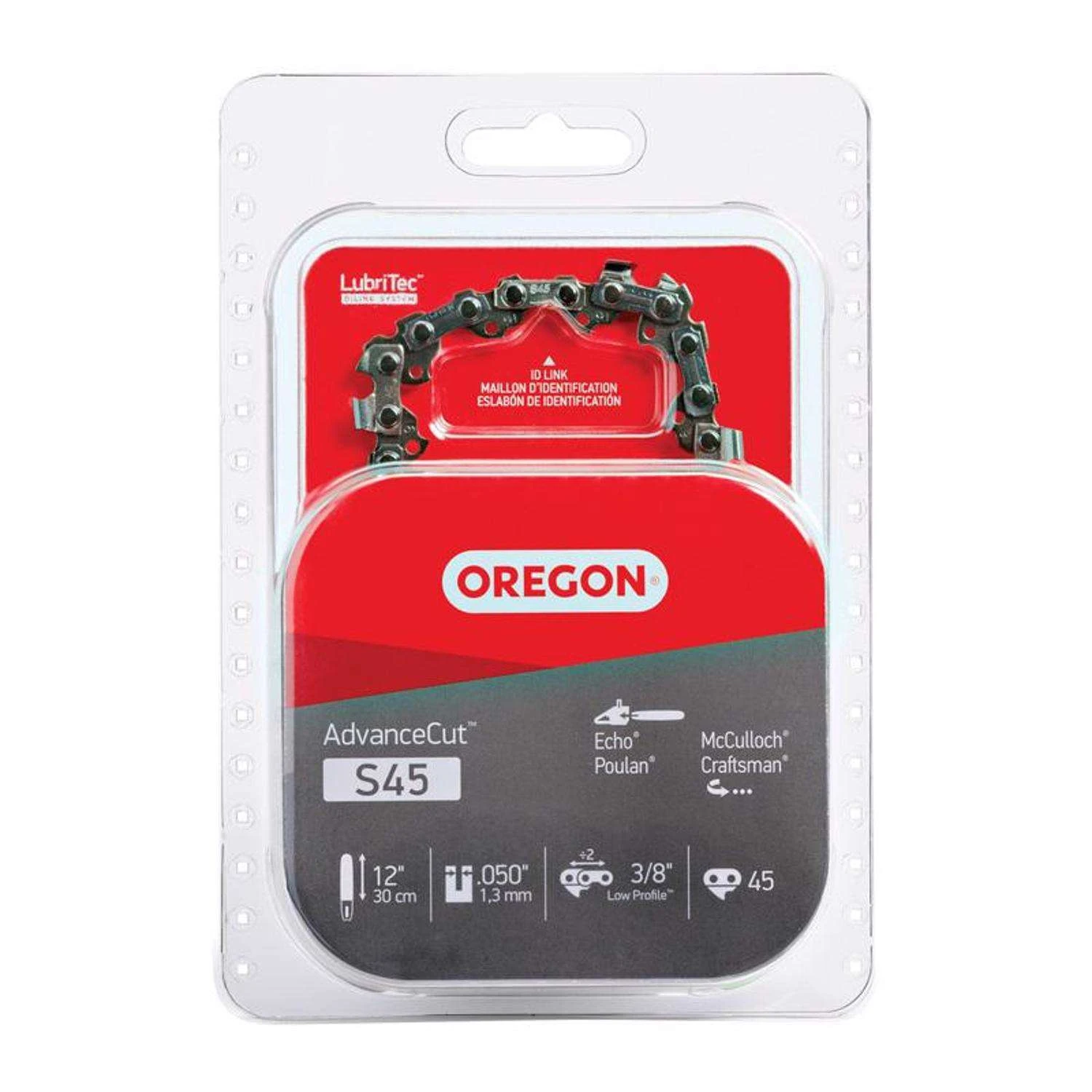 Oregon AdvanceCut S45 12 In. Chainsaw Chain 45 Links 3 Oregon AdvanceCut S45 12 In. Chainsaw Chain 45 Links