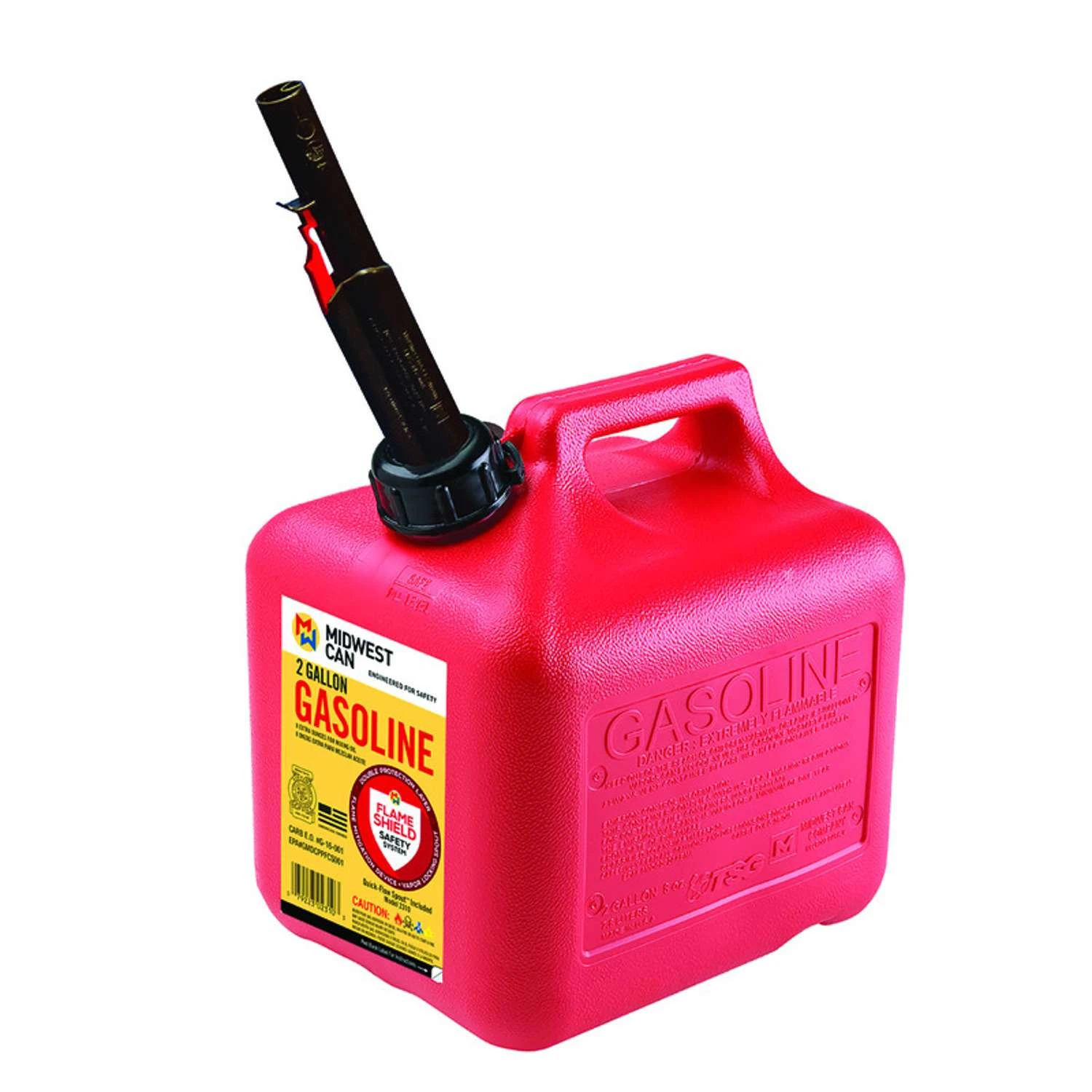 Midwest Can FlameShield Safety System Plastic Gas Can 2 Gal 3 Midwest Can FlameShield Safety System Plastic Gas Can 2 Gal