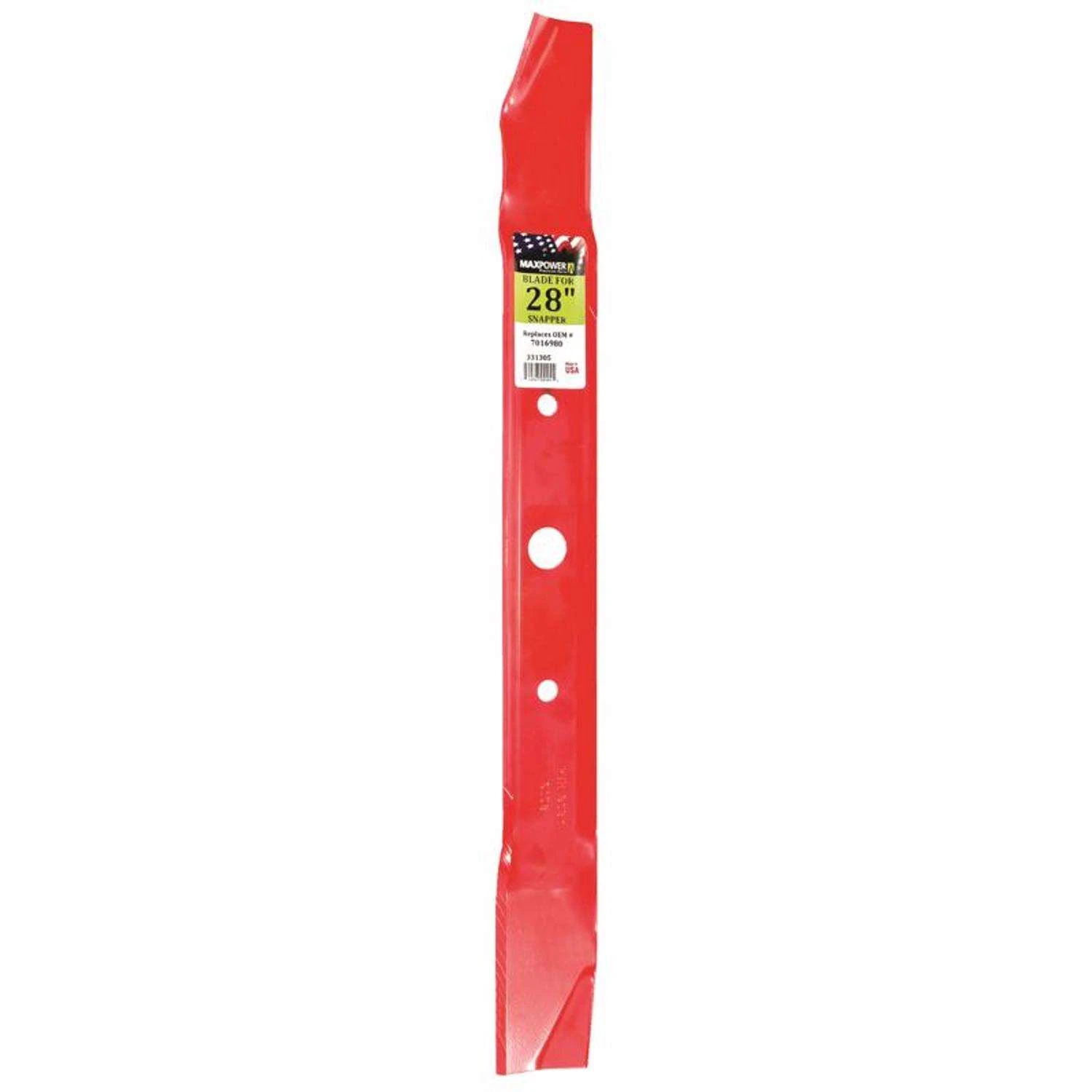 MaxPower 28 In. Mulching Mower Blade For Riding Mowers 1 Pk 3 MaxPower 28 In. Mulching Mower Blade For Riding Mowers 1 Pk