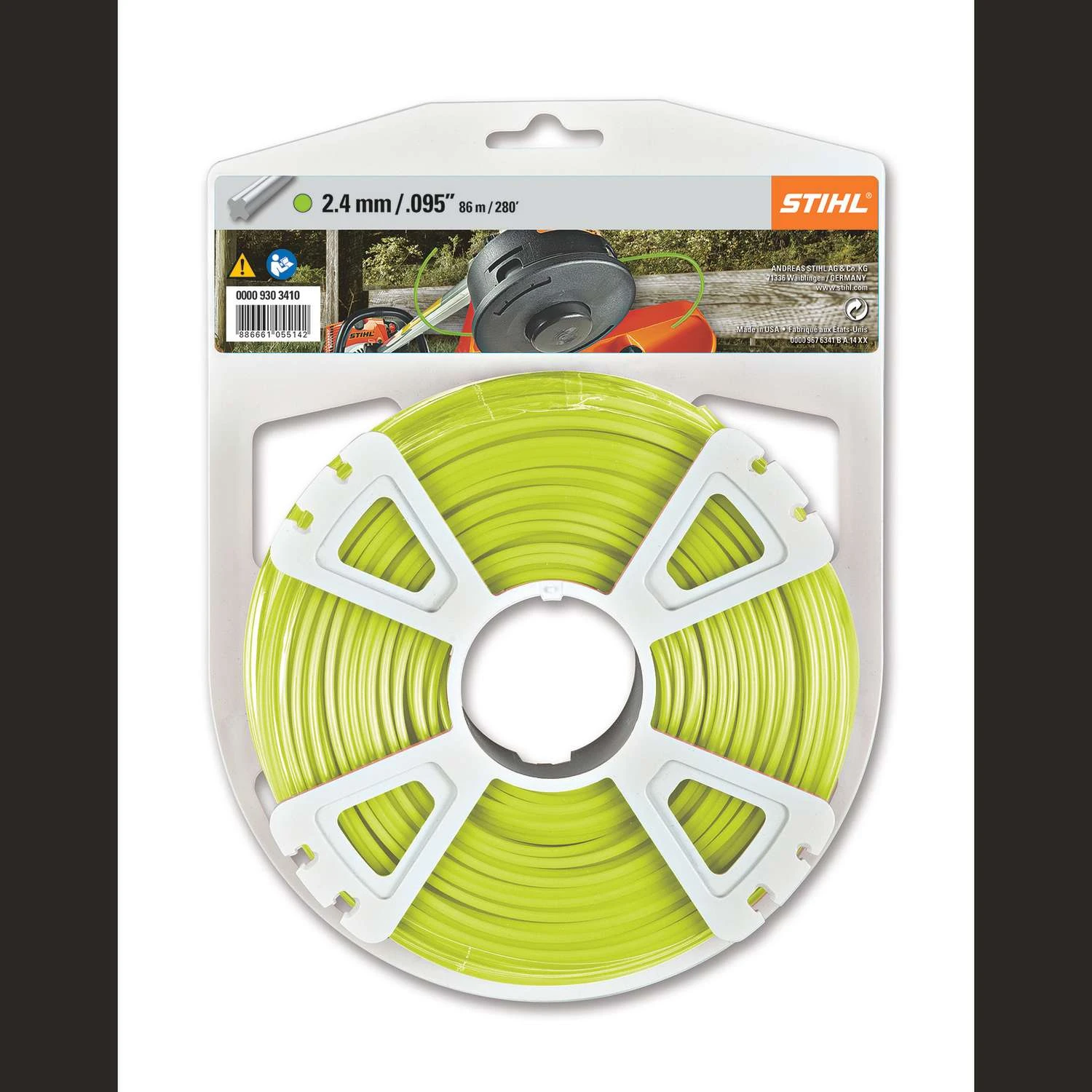 STIHL X-Line .095 In. D X 921 Ft. L Trimmer Line 3 STIHL X-Line .095 In. D X 921 Ft. L Trimmer Line