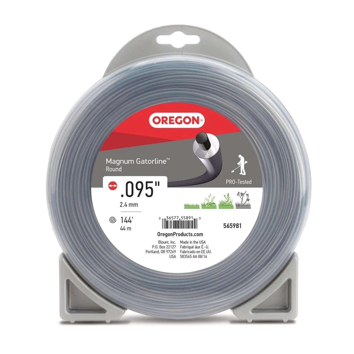 Oregon Magnum Gatorline Professional Grade 0.095 In. D X 144 Ft. L Trimmer Line 3 Oregon Magnum Gatorline Professional Grade 0.095 In. D X 144 Ft. L Trimmer Line