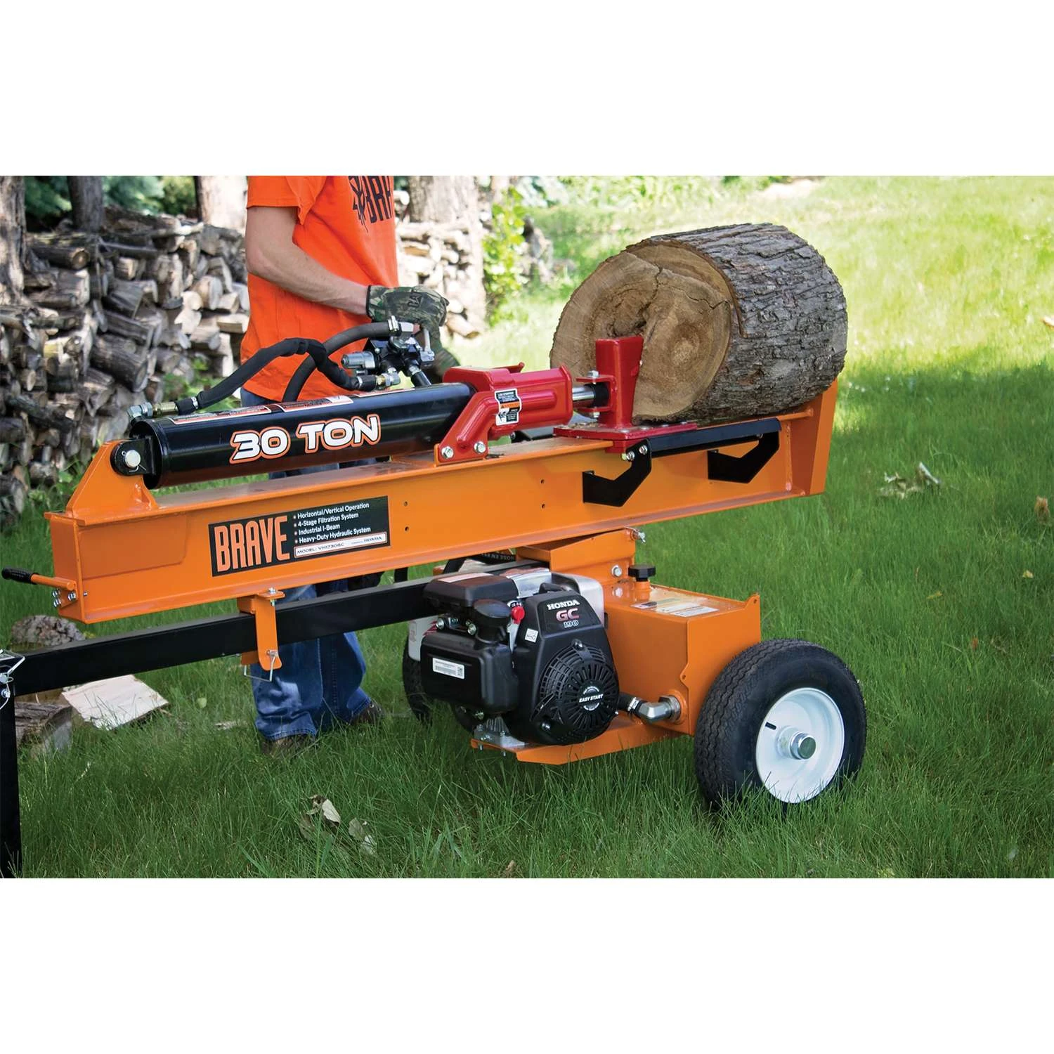 Brave 30 Ton Gas 189 Cc 4-Cycle Log Splitter 8 Brave 30 Ton Gas 189 Cc 4-Cycle Log Splitter - Image 6