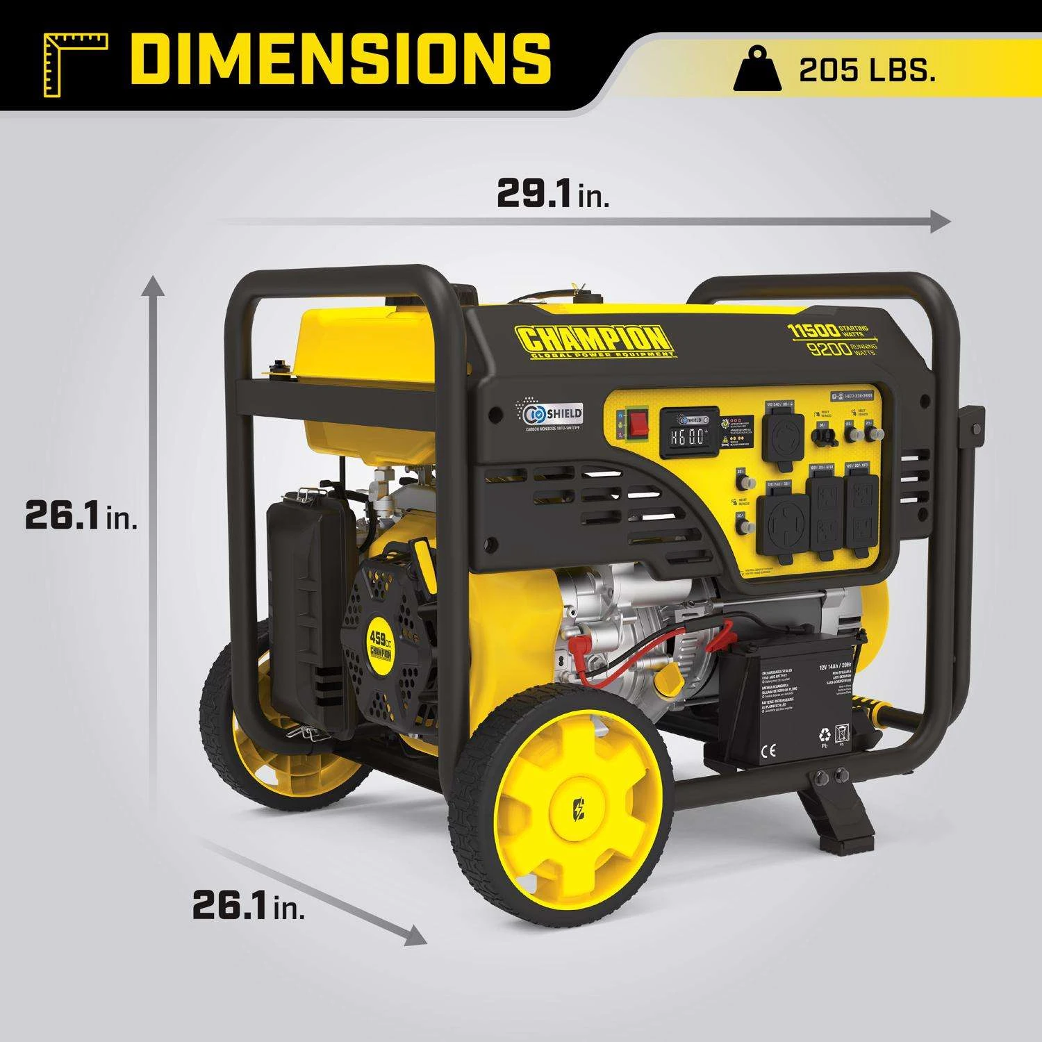 Champion 9200 W 120/240 V Gasoline Portable Generator 7 Champion 9200 W 120/240 V Gasoline Portable Generator - Image 6