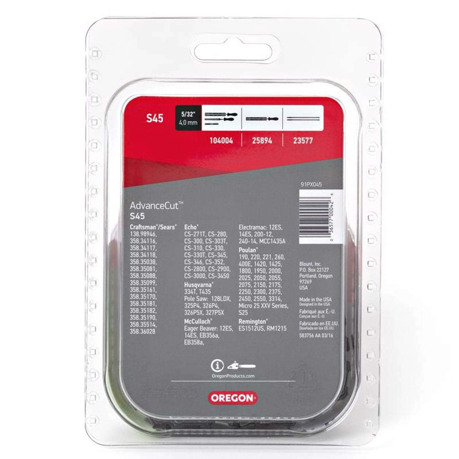 Oregon AdvanceCut S45 12 In. Chainsaw Chain 45 Links 6 Oregon AdvanceCut S45 12 In. Chainsaw Chain 45 Links - Image 4