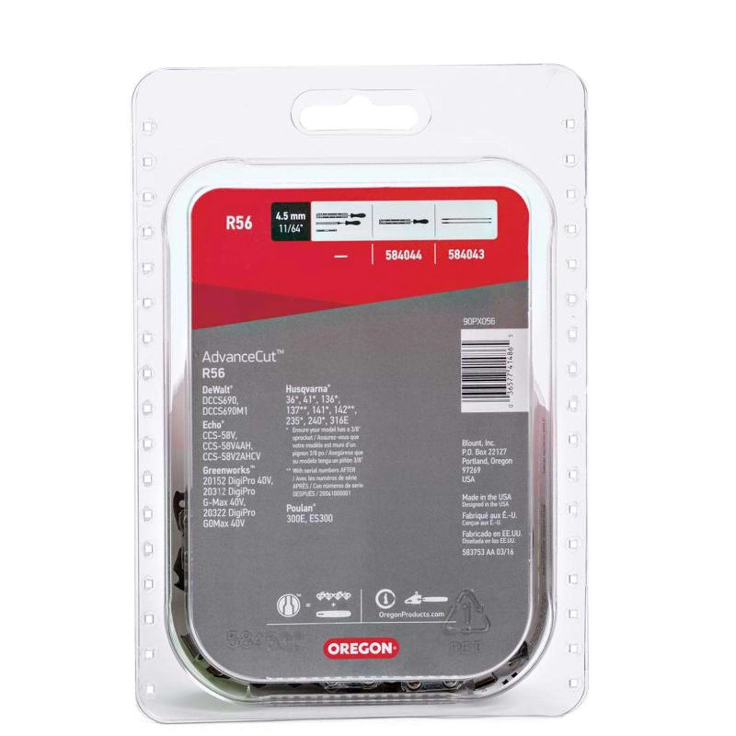 Oregon AdvanceCut R56 16 In. Chainsaw Chain 56 Links 6 Oregon AdvanceCut R56 16 In. Chainsaw Chain 56 Links - Image 4