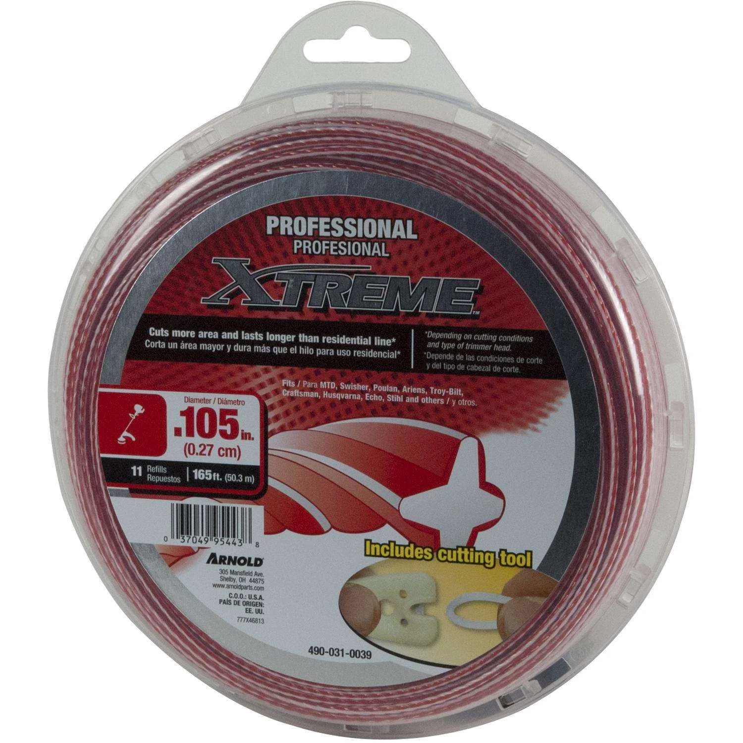 Arnold Xtreme Professional Grade 0.105 In. D X 165 Ft. L Trimmer Line 5 Arnold Xtreme Professional Grade 0.105 In. D X 165 Ft. L Trimmer Line - Image 3