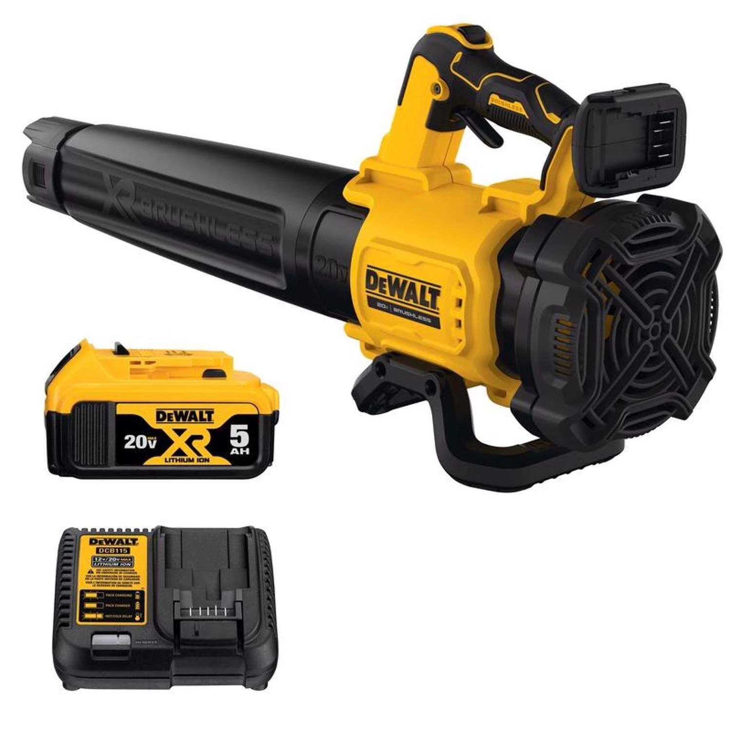 DeWalt 20V MAX DCBL722P1 125 Mph 450 CFM 20 V Battery Handheld Blower Kit (Battery & Charger) 3 DeWalt 20V MAX DCBL722P1 125 Mph 450 CFM 20 V Battery Handheld Blower Kit (Battery & Charger)