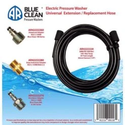 AR Blue Clean 14 Mm X 1/4 In. D X 25 Ft. L Super Soft Flex Pressure Washer Hose 2900 Psi 9 AR Blue Clean 14 Mm X 1/4 In. D X 25 Ft. L Super Soft Flex Pressure Washer Hose 2900 Psi -Power Lawn Equipment 4366871e 7a6c 4246 87ce 60f6f42fadc3