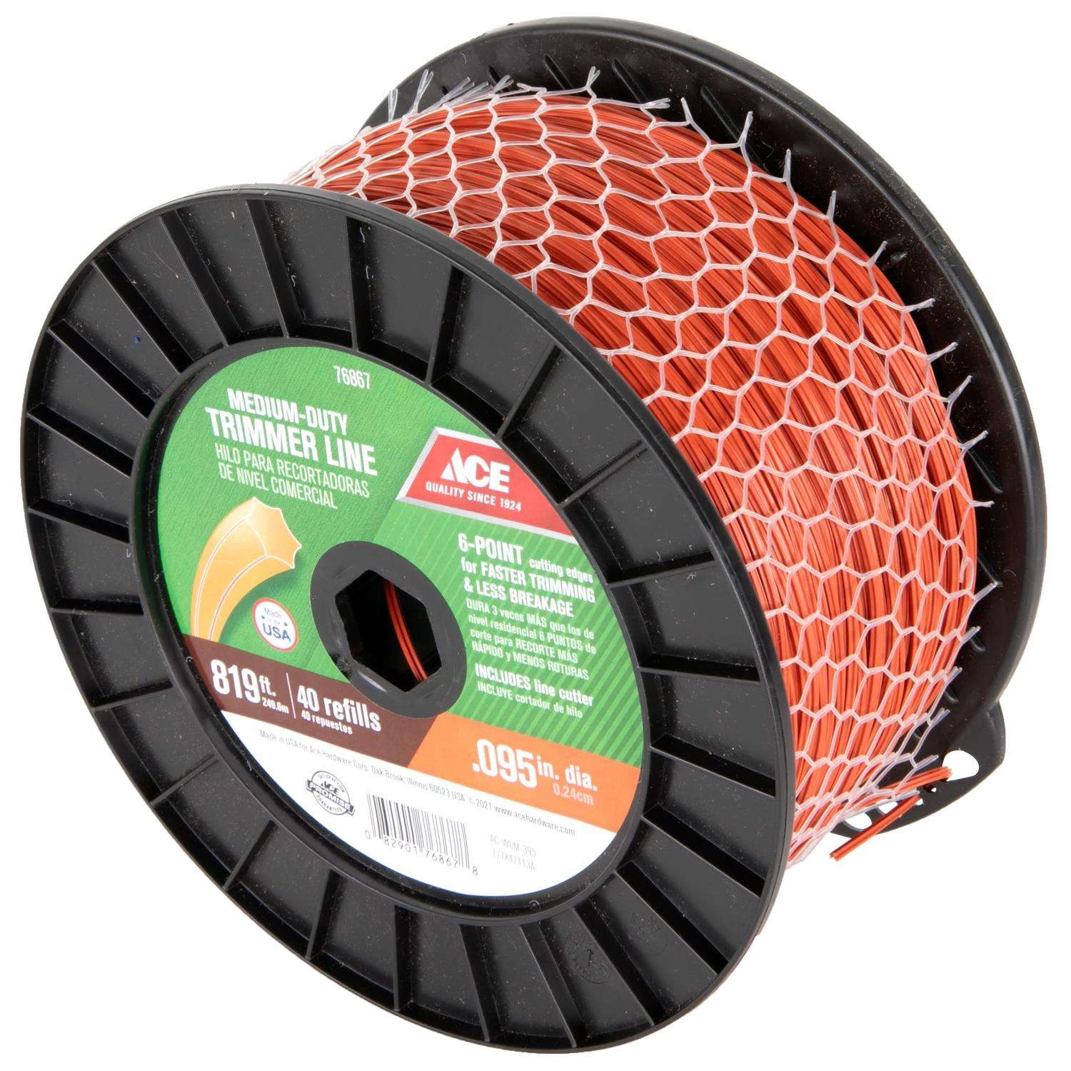 Ace Premium Commercial Grade 0.095 In. D X 819 Ft. L Trimmer Line 5 Ace Premium Commercial Grade 0.095 In. D X 819 Ft. L Trimmer Line - Image 3