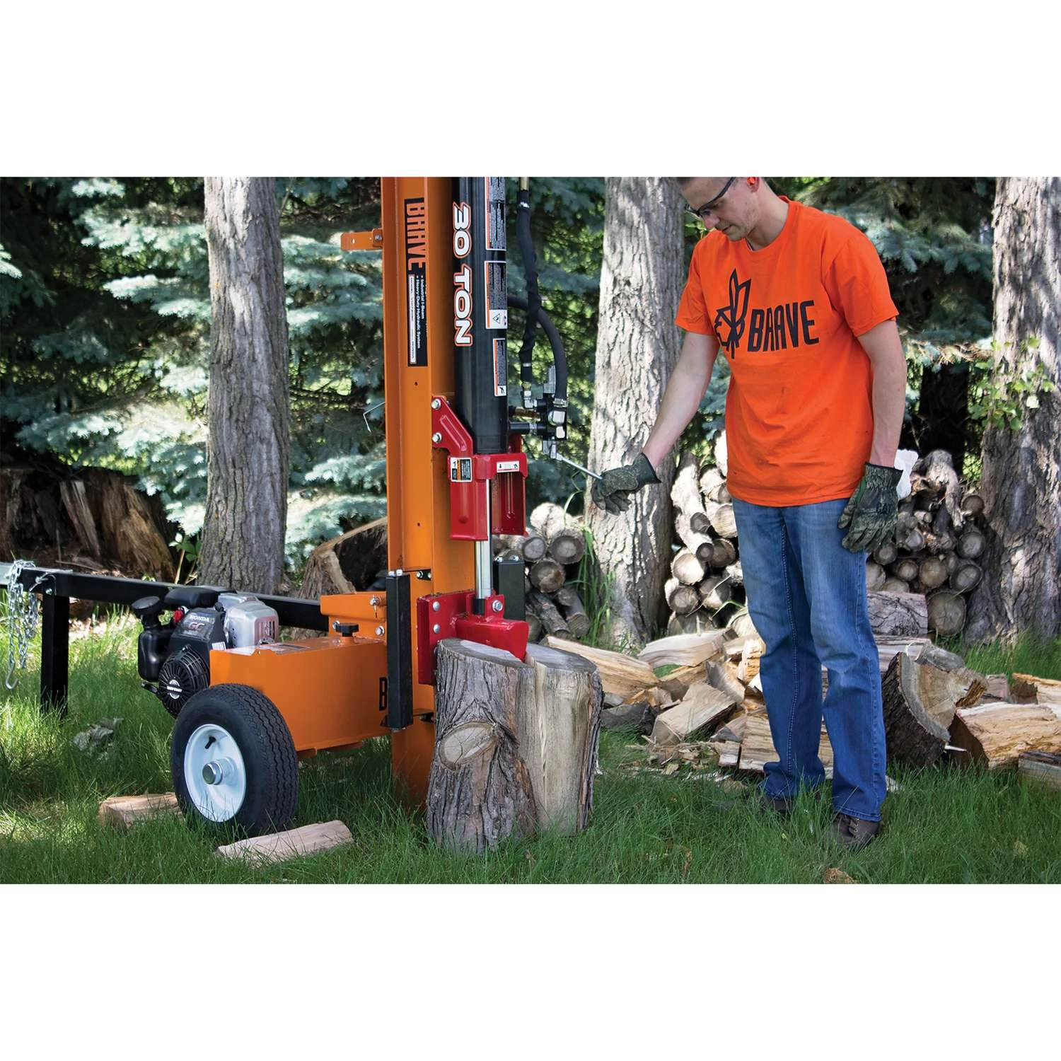 Brave 30 Ton Gas 189 Cc 4-Cycle Log Splitter 7 Brave 30 Ton Gas 189 Cc 4-Cycle Log Splitter - Image 5