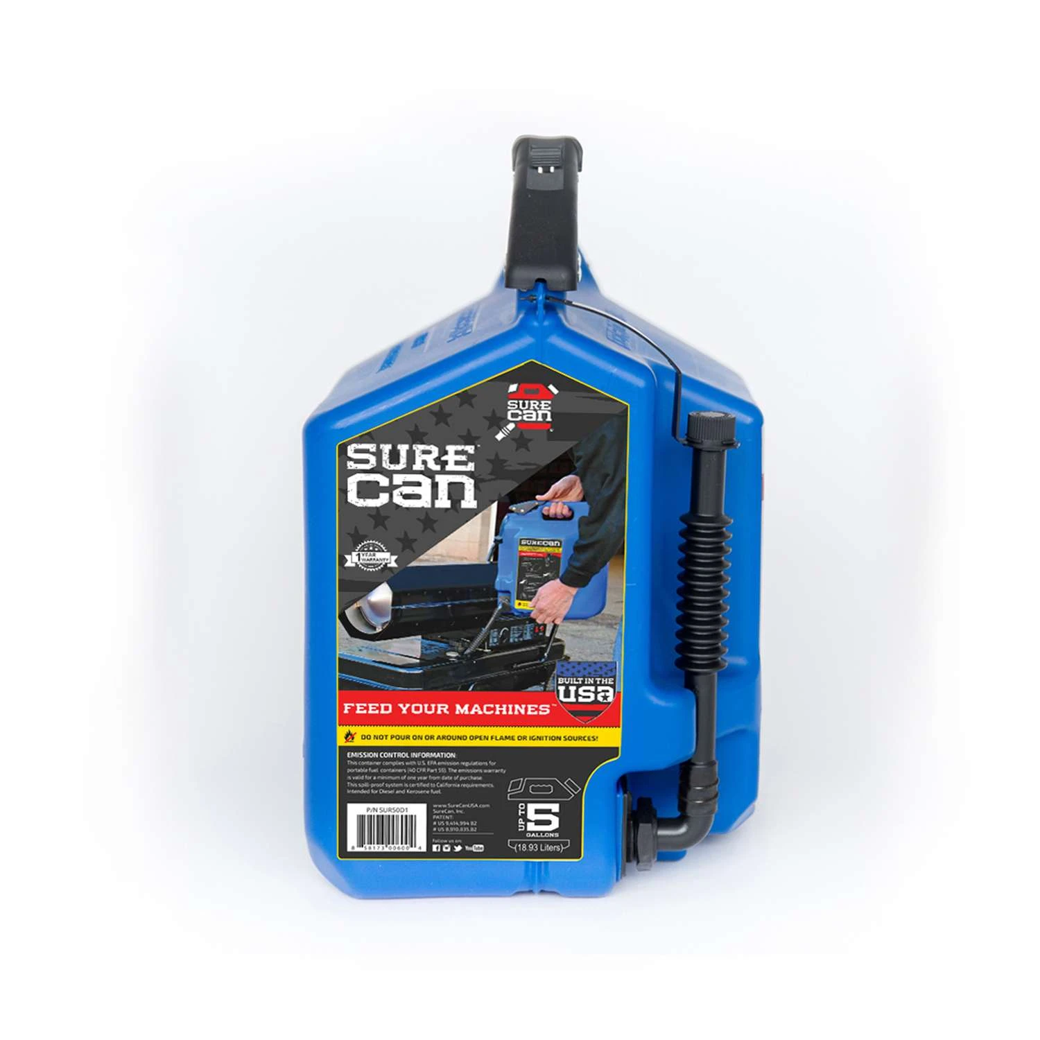 SureCan Child Proof Cap Plastic Kerosene Can 5 Gal 4 SureCan Child Proof Cap Plastic Kerosene Can 5 Gal - Image 2