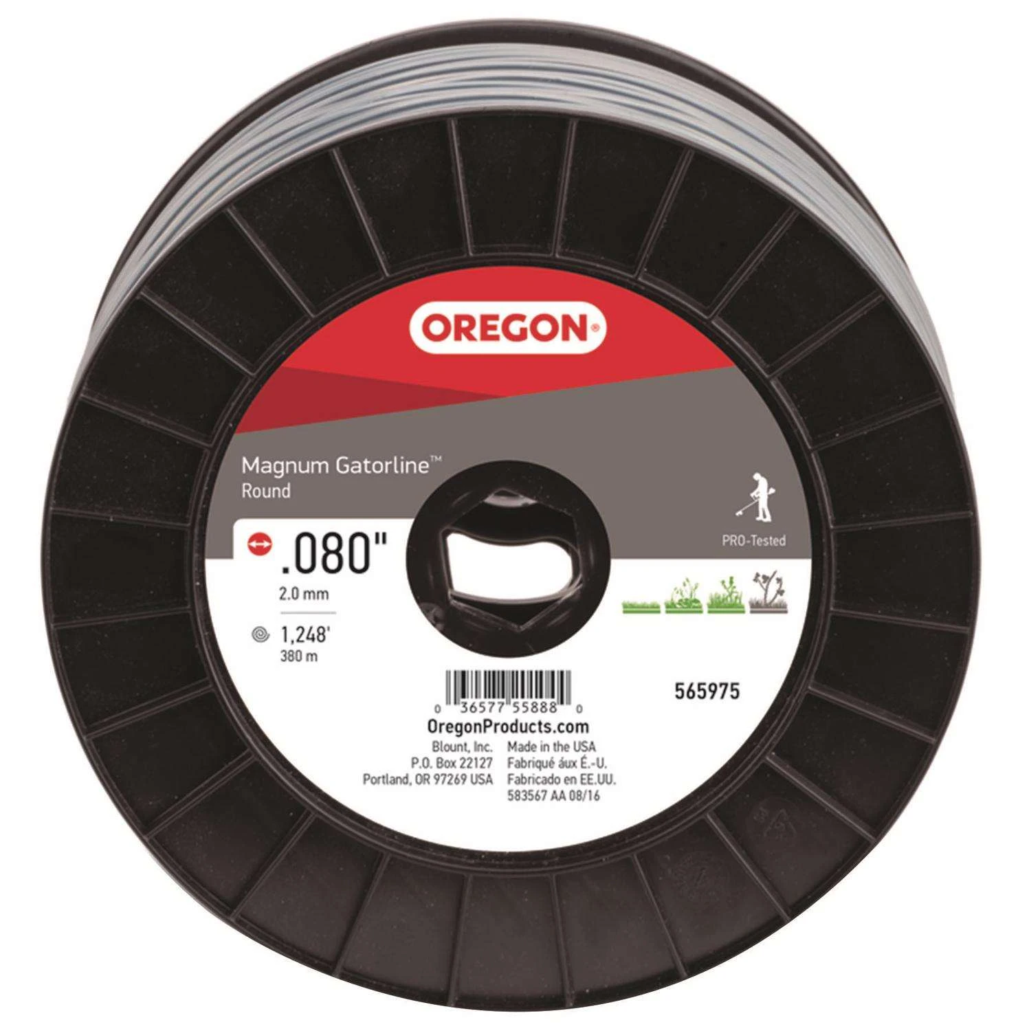 Oregon Magnum Gatorline Professional Grade 0.080 In. D X 1248 Ft. L Trimmer Line 3 Oregon Magnum Gatorline Professional Grade 0.080 In. D X 1248 Ft. L Trimmer Line