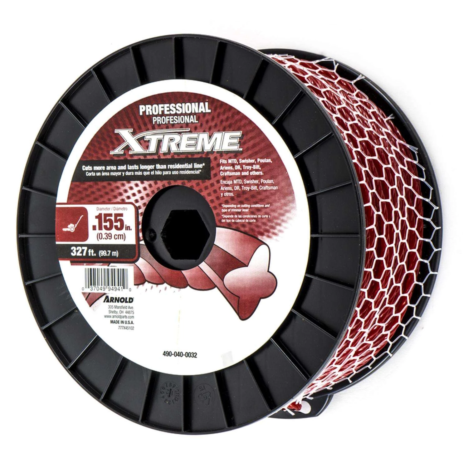 Arnold Xtreme Professional Grade .155 In. D X 327 Ft. L Trimmer Line 3 Arnold Xtreme Professional Grade .155 In. D X 327 Ft. L Trimmer Line