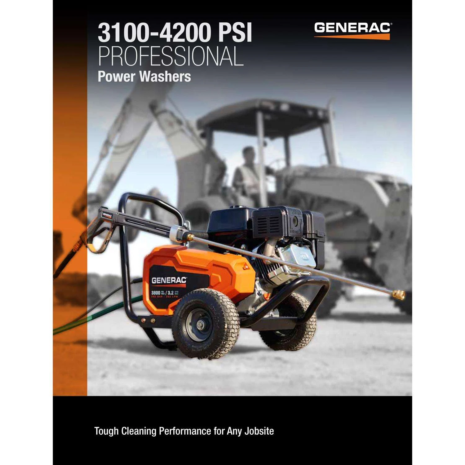 Generac OEM Branded 3800 Psi Gas 3.2 Gpm Pressure Washer 7 Generac OEM Branded 3800 Psi Gas 3.2 Gpm Pressure Washer - Image 5