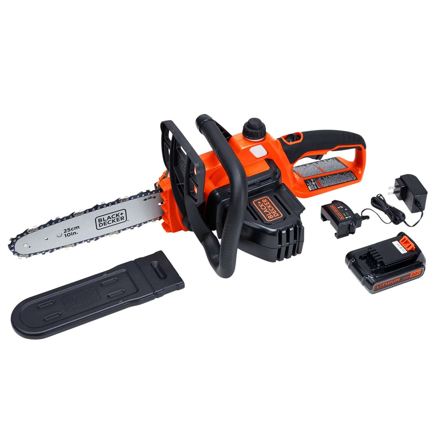 Black & Decker Black+Decker MAX 10 In. 20 V Battery Chainsaw Kit (Battery & Charger) 3 Black & Decker Black+Decker MAX 10 In. 20 V Battery Chainsaw Kit (Battery & Charger)