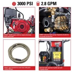Simpson BB65106 Honda 4000 Psi Gas 4 Gpm Pressure Washer -Power Lawn Equipment 5414973f 05e4 401f 9040 fabeab287309