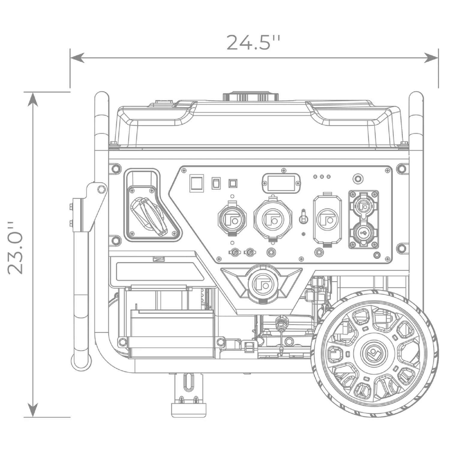 Firman Whisper Hybrid Series 4500 W 120 V Gasoline Or Propane Portable Inverter Generator 9 Firman Whisper Hybrid Series 4500 W 120 V Gasoline Or Propane Portable Inverter Generator - Image 7