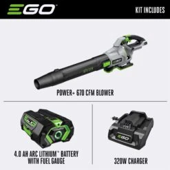 EGO Power+ LB6703 180 Mph 670 CFM 56 V Battery Handheld Leaf Blower Kit (Battery & Charger) W/ 4.0 AH BATTERY 13 EGO Power+ LB6703 180 Mph 670 CFM 56 V Battery Handheld Leaf Blower Kit (Battery & Charger) W/ 4.0 AH BATTERY -Power Lawn Equipment 5567c080 1c04 421a a5b5 e3d9d561dcd7