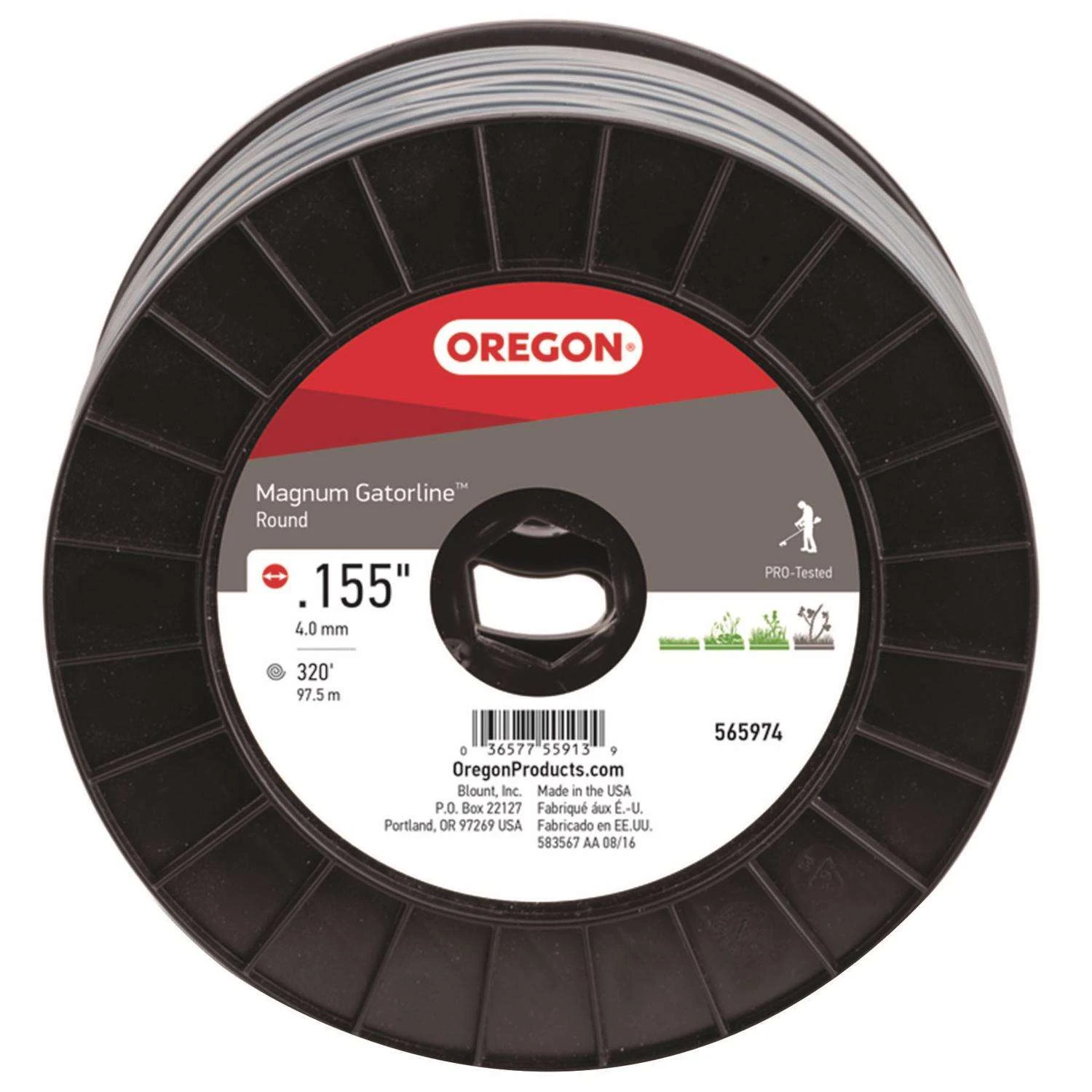 Oregon Magnum Gatorline Professional Grade 0.155 In. D X 320 Ft. L Trimmer Line 3 Oregon Magnum Gatorline Professional Grade 0.155 In. D X 320 Ft. L Trimmer Line