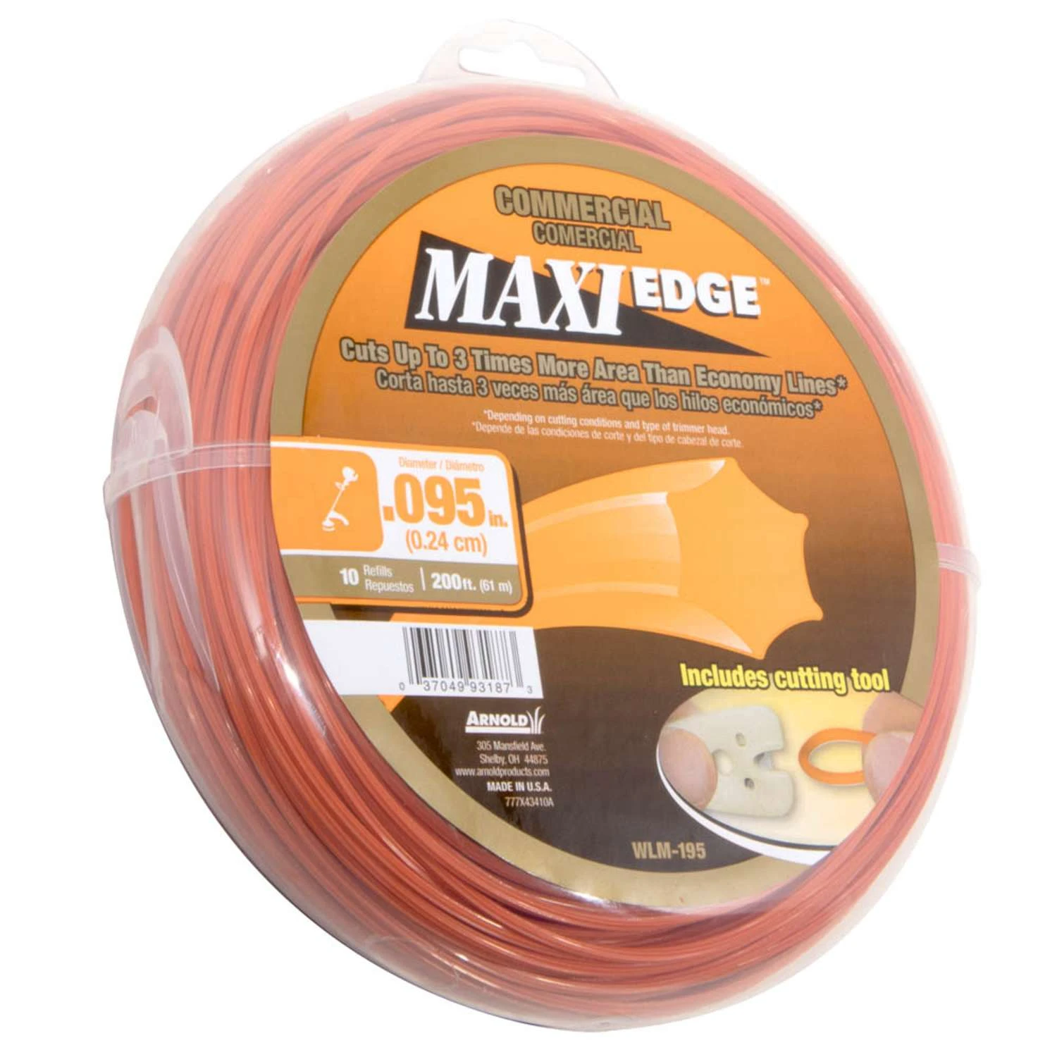 Arnold Maxi Edge Commercial Grade .095 In. D X 200 Ft. L Trimmer Line 6 Arnold Maxi Edge Commercial Grade .095 In. D X 200 Ft. L Trimmer Line - Image 4