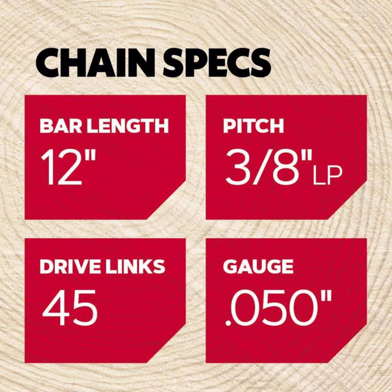 Oregon AdvanceCut S45 12 In. Chainsaw Chain 45 Links 5 Oregon AdvanceCut S45 12 In. Chainsaw Chain 45 Links - Image 3