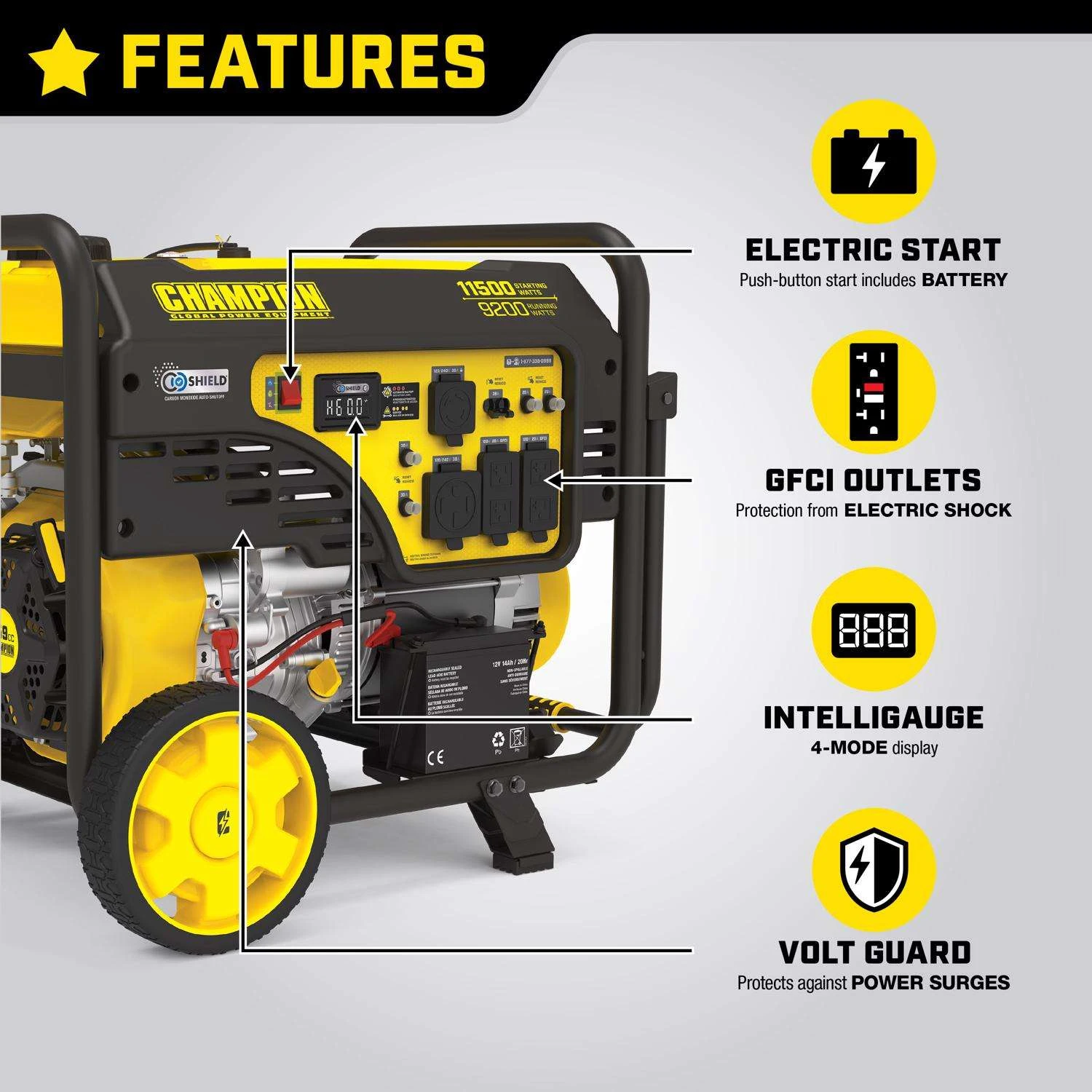 Champion 9200 W 120/240 V Gasoline Portable Generator 5 Champion 9200 W 120/240 V Gasoline Portable Generator - Image 4