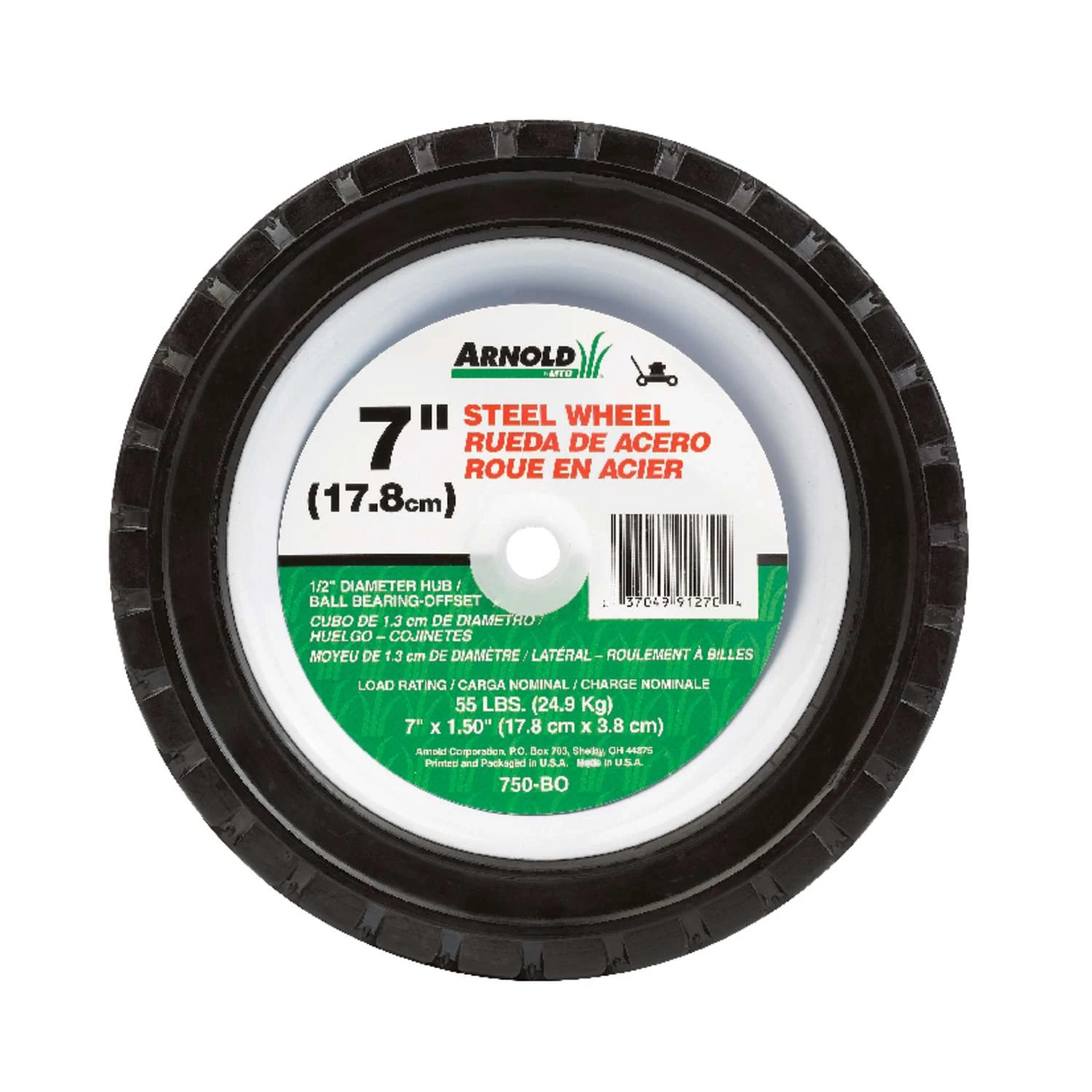 Arnold 1.5 In. W X 7 In. D Steel Lawn Mower Replacement Wheel 55 Lb 3 Arnold 1.5 In. W X 7 In. D Steel Lawn Mower Replacement Wheel 55 Lb