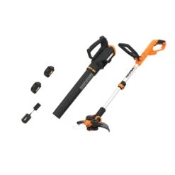 Worx WG929 12 In. 20 V Battery Blower/Trimmer Kit (Battery & Charger)