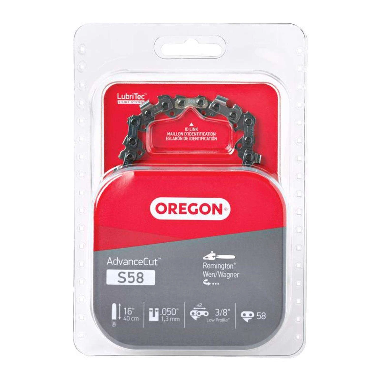 Oregon AdvanceCut S58 16 In. Chainsaw Chain 58 Links 3 Oregon AdvanceCut S58 16 In. Chainsaw Chain 58 Links