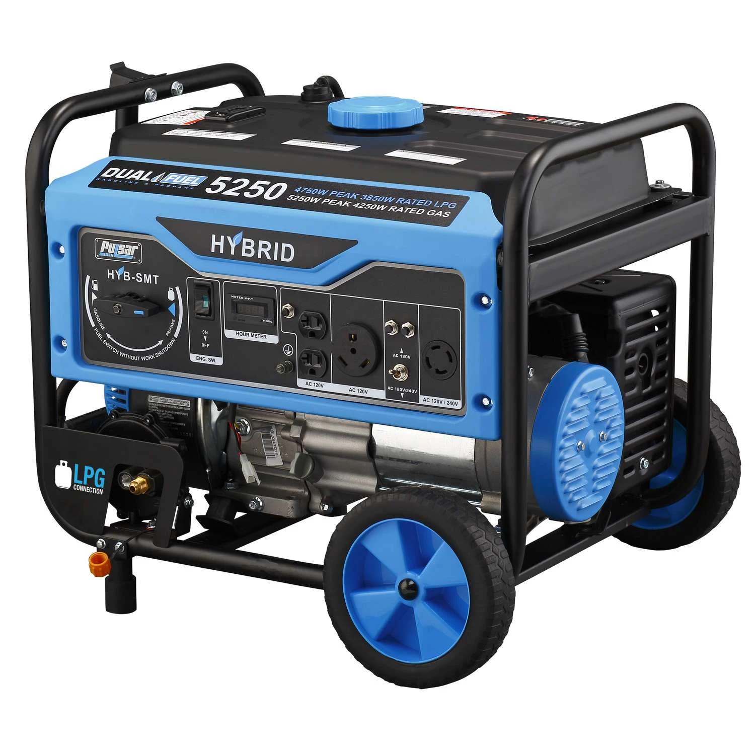 Pulsar 4250 W 120/240 V Gasoline Or Propane Portable Generator 5 Pulsar 4250 W 120/240 V Gasoline Or Propane Portable Generator - Image 3