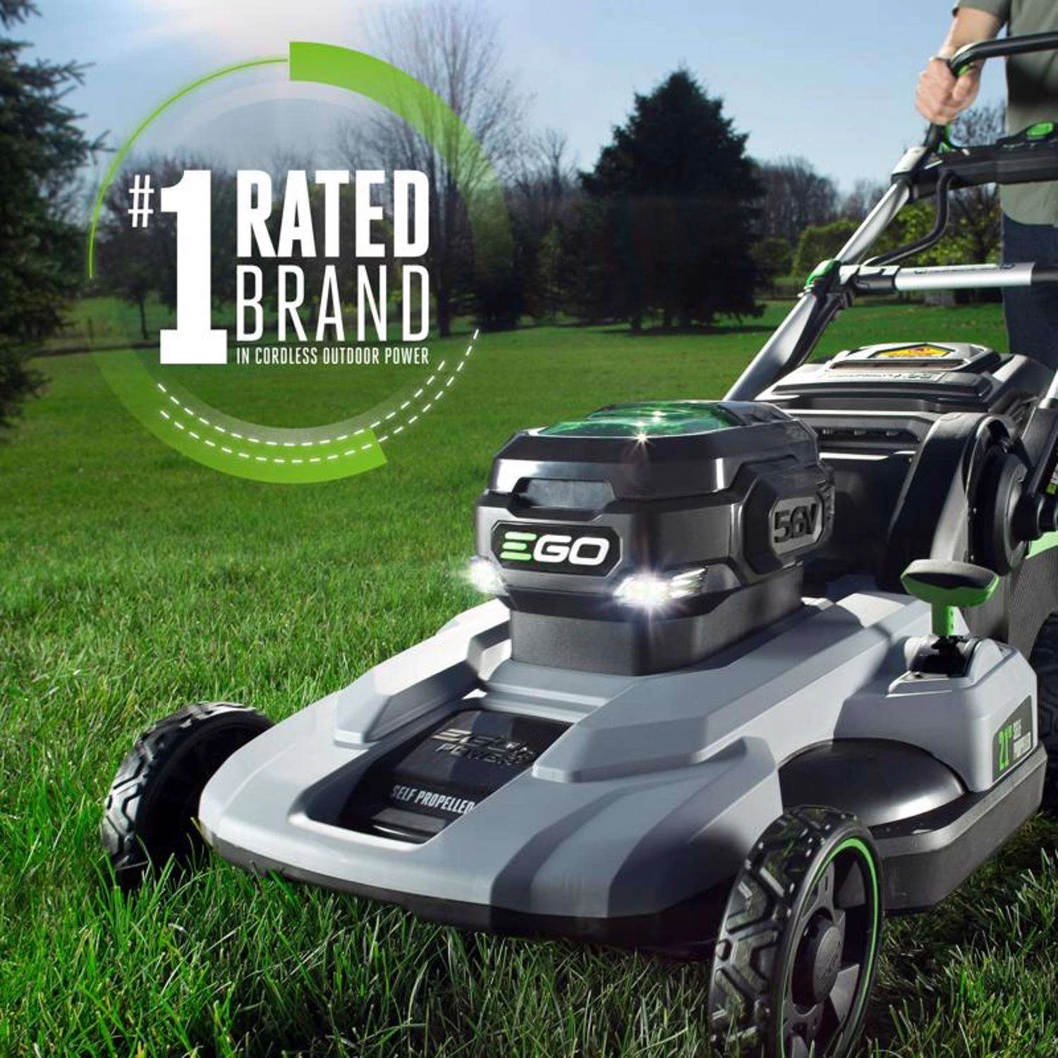 EGO Power+ LM2102SP-A 21 In. 56 V Battery Self-Propelled Lawn Mower Kit (Battery & Charger) W/ TWO 4.0 AH BATTERIES 5 EGO Power+ LM2102SP-A 21 In. 56 V Battery Self-Propelled Lawn Mower Kit (Battery & Charger) W/ TWO 4.0 AH BATTERIES - Image 3