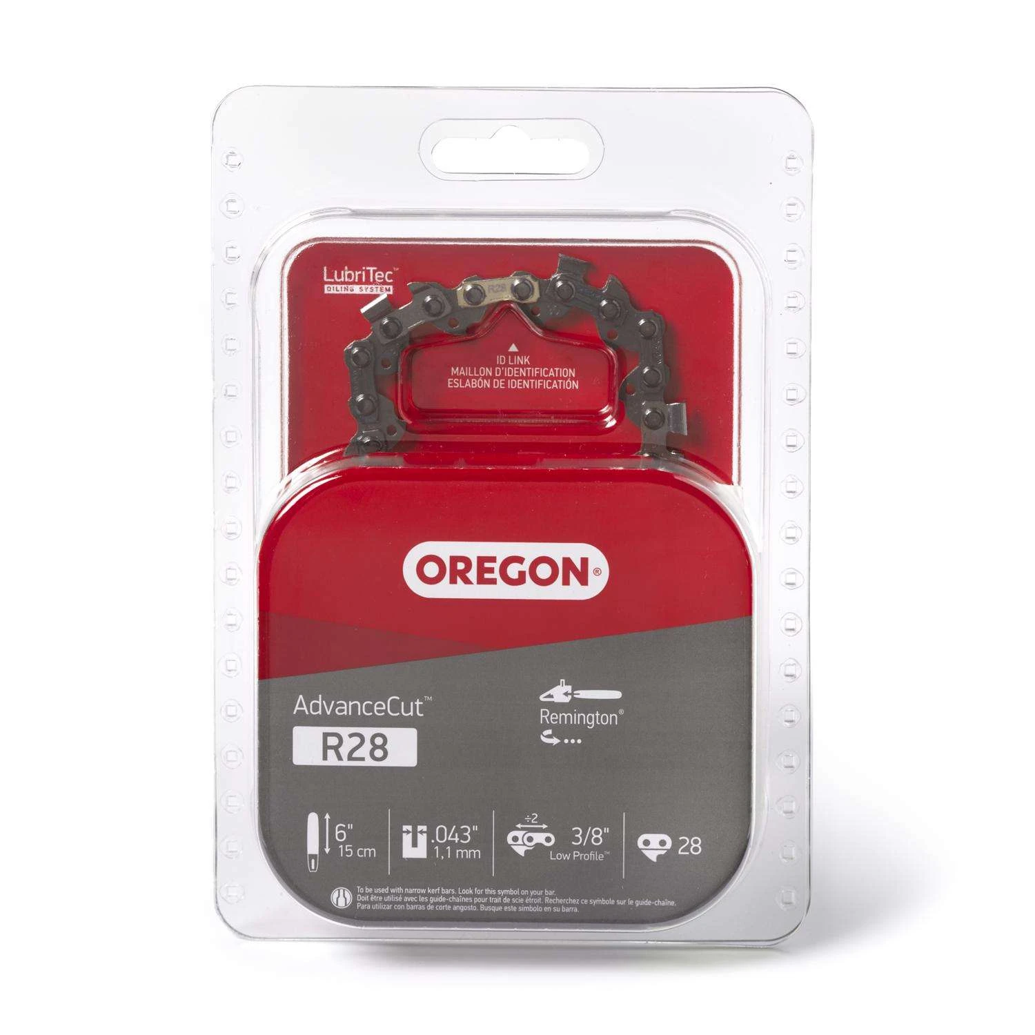 Oregon AdvanceCut R28 6 In. Chainsaw Chain 28 Links 3 Oregon AdvanceCut R28 6 In. Chainsaw Chain 28 Links