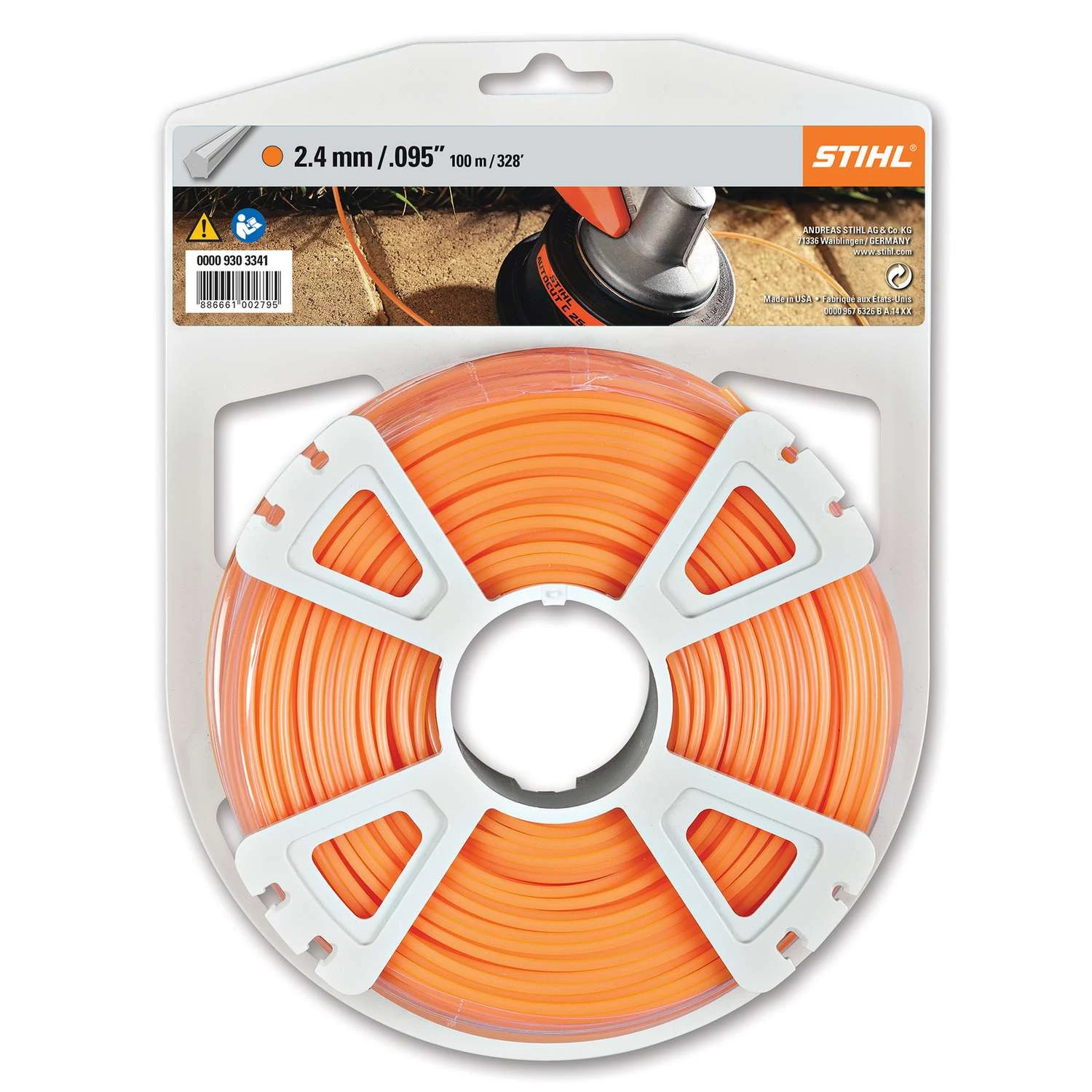 STIHL Pentagon .095 In. D X 328 Ft. L Trimmer Line 3 STIHL Pentagon .095 In. D X 328 Ft. L Trimmer Line