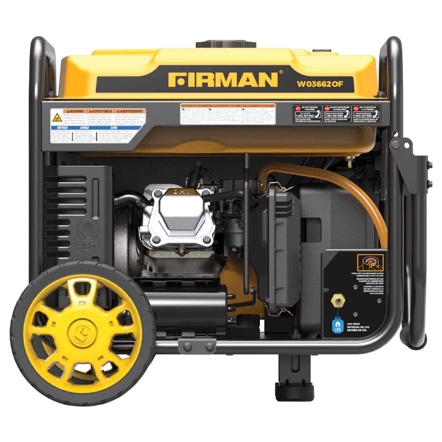 Firman Whisper Hybrid Series 4500 W 120 V Gasoline Or Propane Portable Inverter Generator 3 Firman Whisper Hybrid Series 4500 W 120 V Gasoline Or Propane Portable Inverter Generator