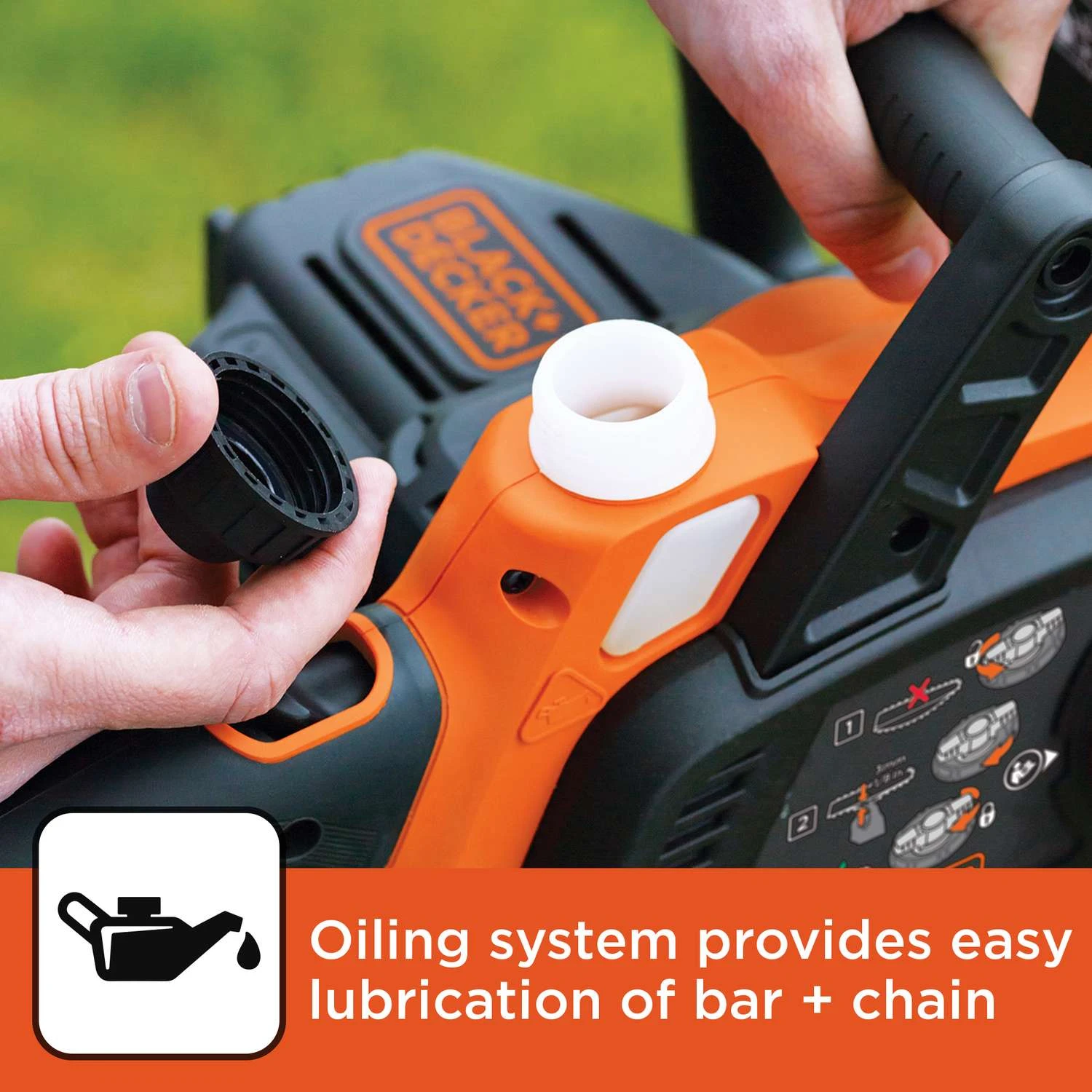 Black & Decker Black+Decker MAX 10 In. 20 V Battery Chainsaw Kit (Battery & Charger) 7 Black & Decker Black+Decker MAX 10 In. 20 V Battery Chainsaw Kit (Battery & Charger) - Image 5