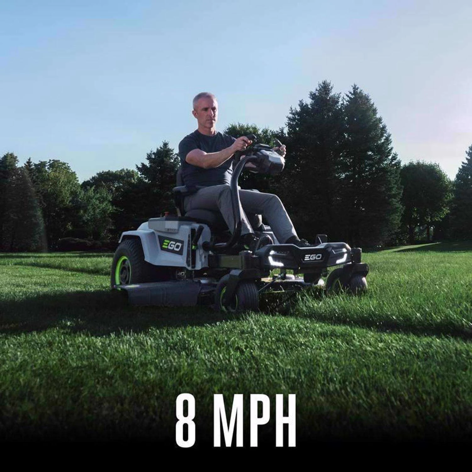 EGO Power+ Z6 ZT4205S 42 In. 56 V Battery Zero Turn Riding Mower Kit (Battery & Charger) W/ FOUR 12.0 AH BATTERIES 10 EGO Power+ Z6 ZT4205S 42 In. 56 V Battery Zero Turn Riding Mower Kit (Battery & Charger) W/ FOUR 12.0 AH BATTERIES - Image 8