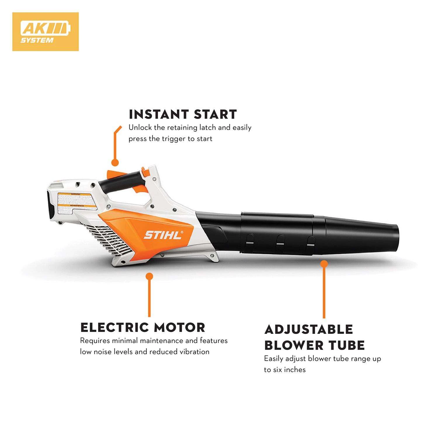 STIHL BGA 57 123 Mph 365 CFM 36 V Battery Handheld Leaf Blower Kit (Battery & Charger) 4 STIHL BGA 57 123 Mph 365 CFM 36 V Battery Handheld Leaf Blower Kit (Battery & Charger) - Image 2