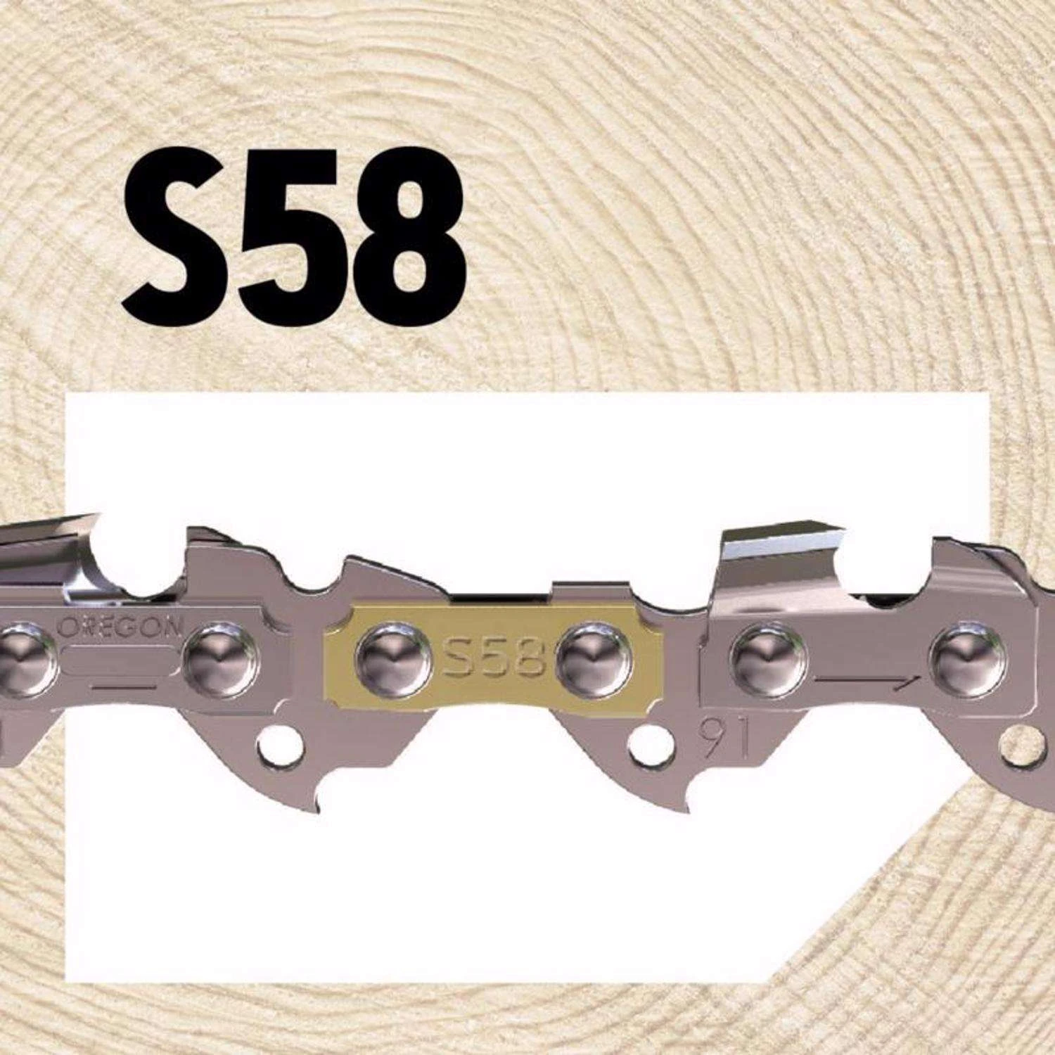 Oregon AdvanceCut S58 16 In. Chainsaw Chain 58 Links 9 Oregon AdvanceCut S58 16 In. Chainsaw Chain 58 Links - Image 7