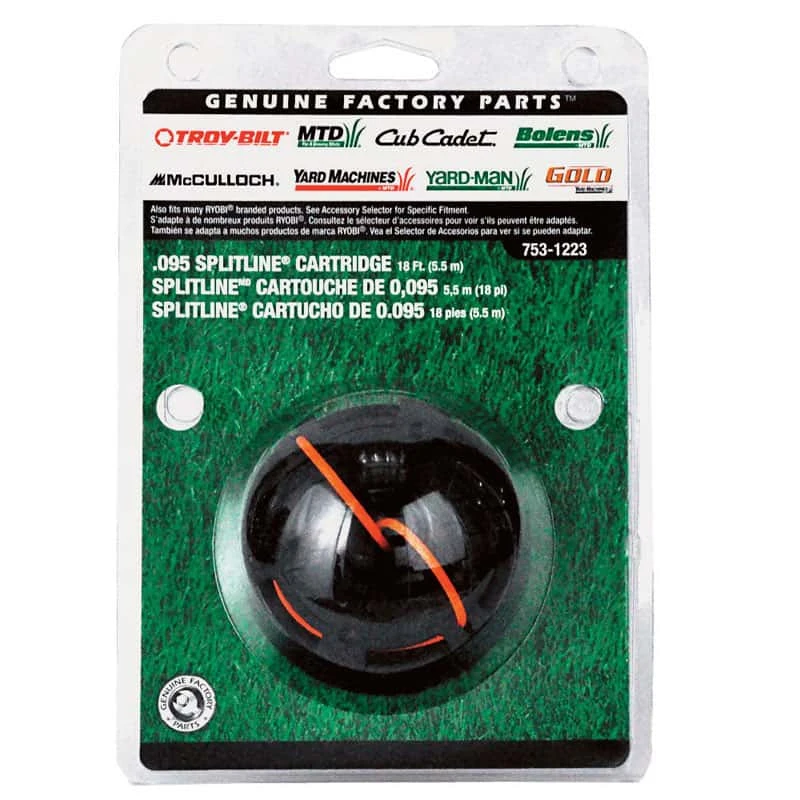 MTD Genuine Parts 0.095 In. D X 120 In. L Dual Line Cartridge 3 MTD Genuine Parts 0.095 In. D X 120 In. L Dual Line Cartridge